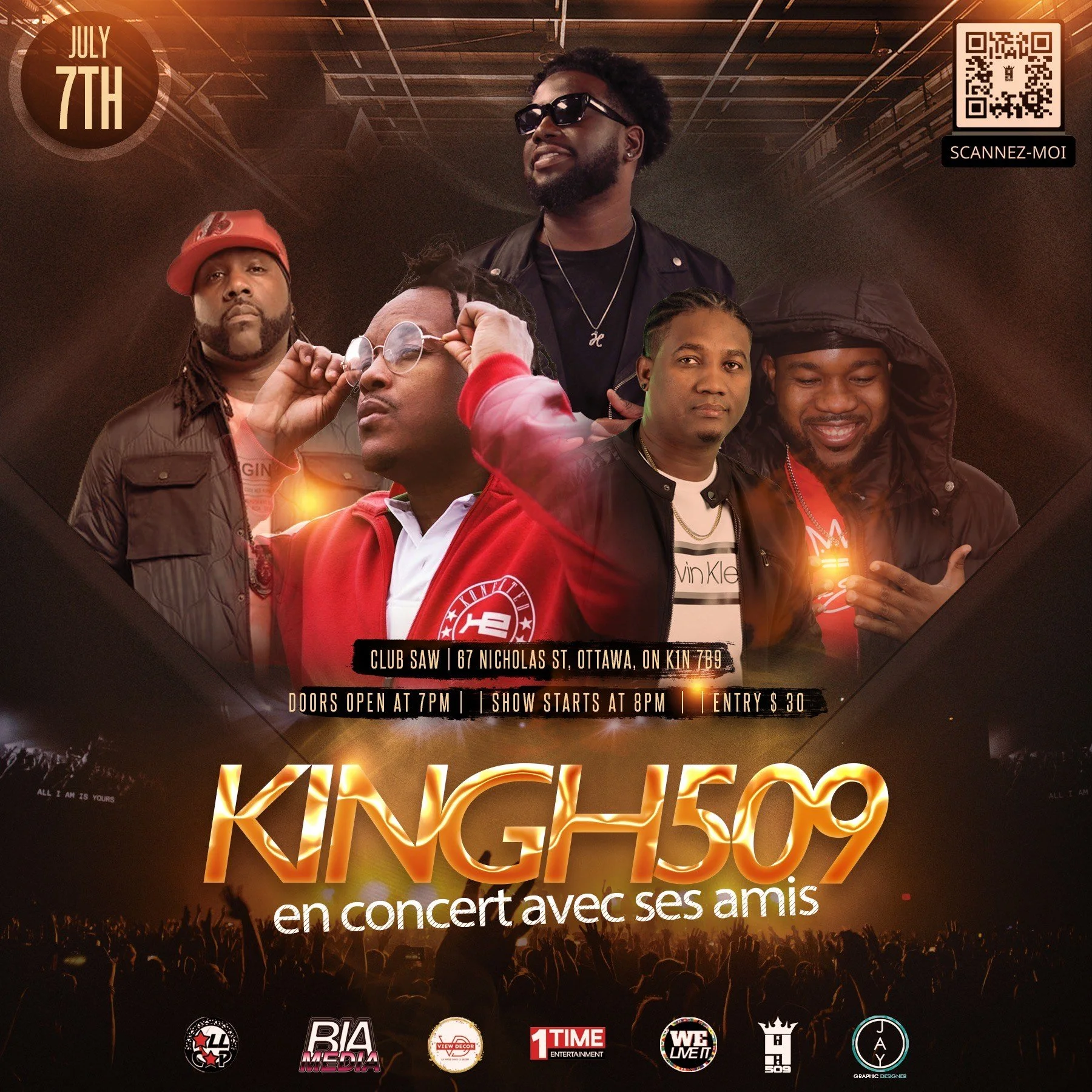 KingH509 en concert avec ses amis