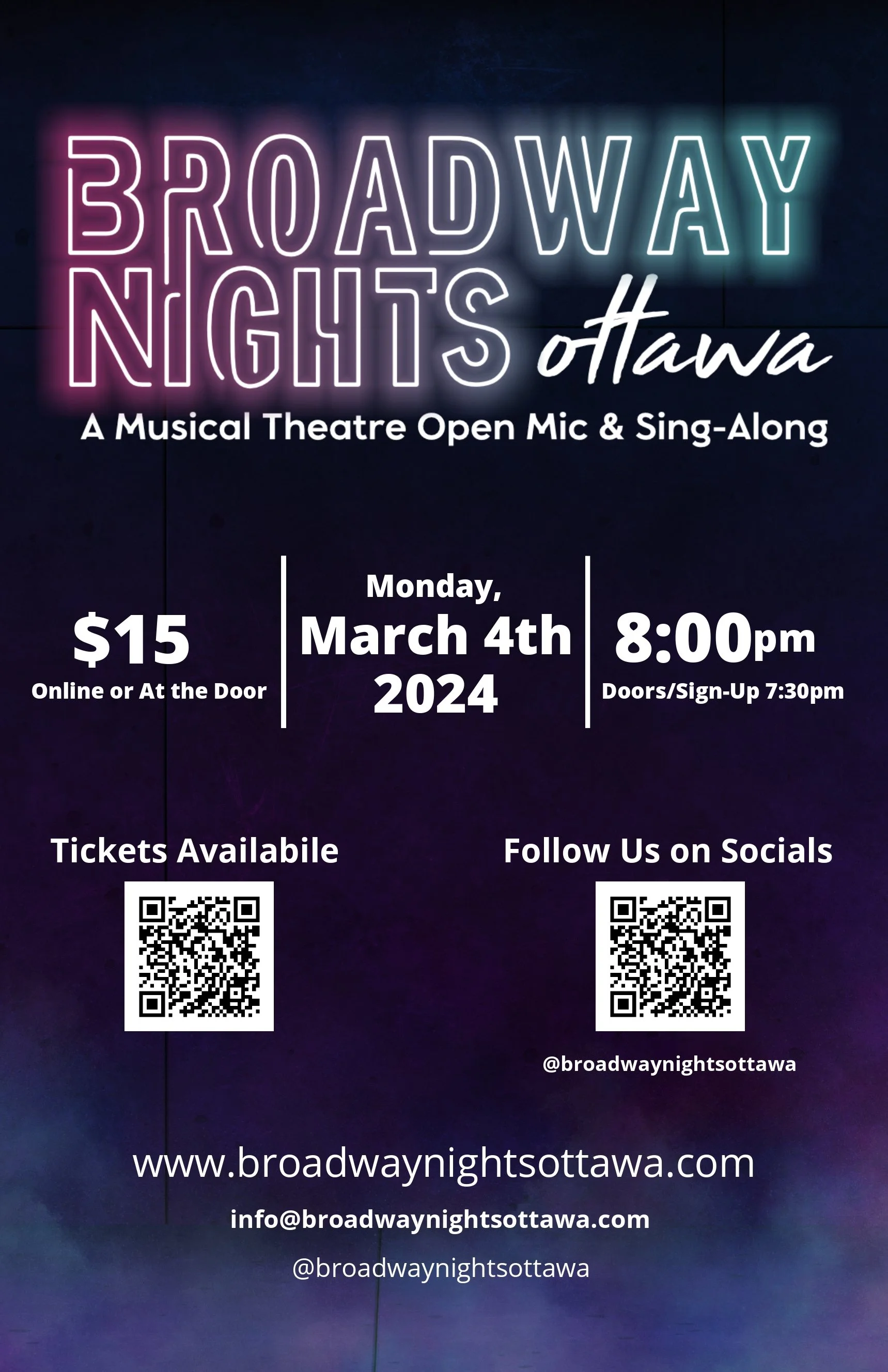 Broadway Nights Ottawa Birthday Edition