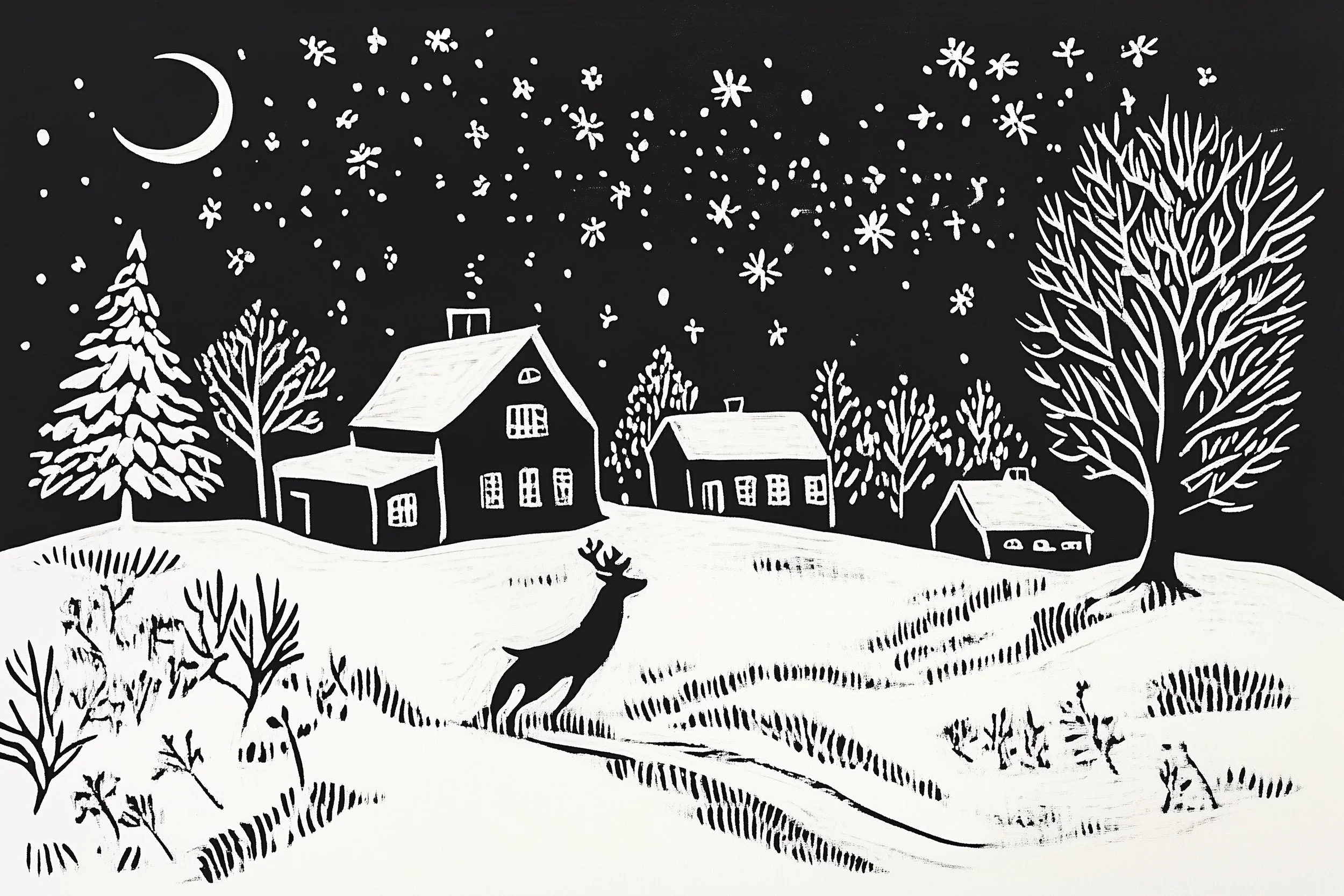 Linocut Printmaking | Holiday &amp; Greeting Cards