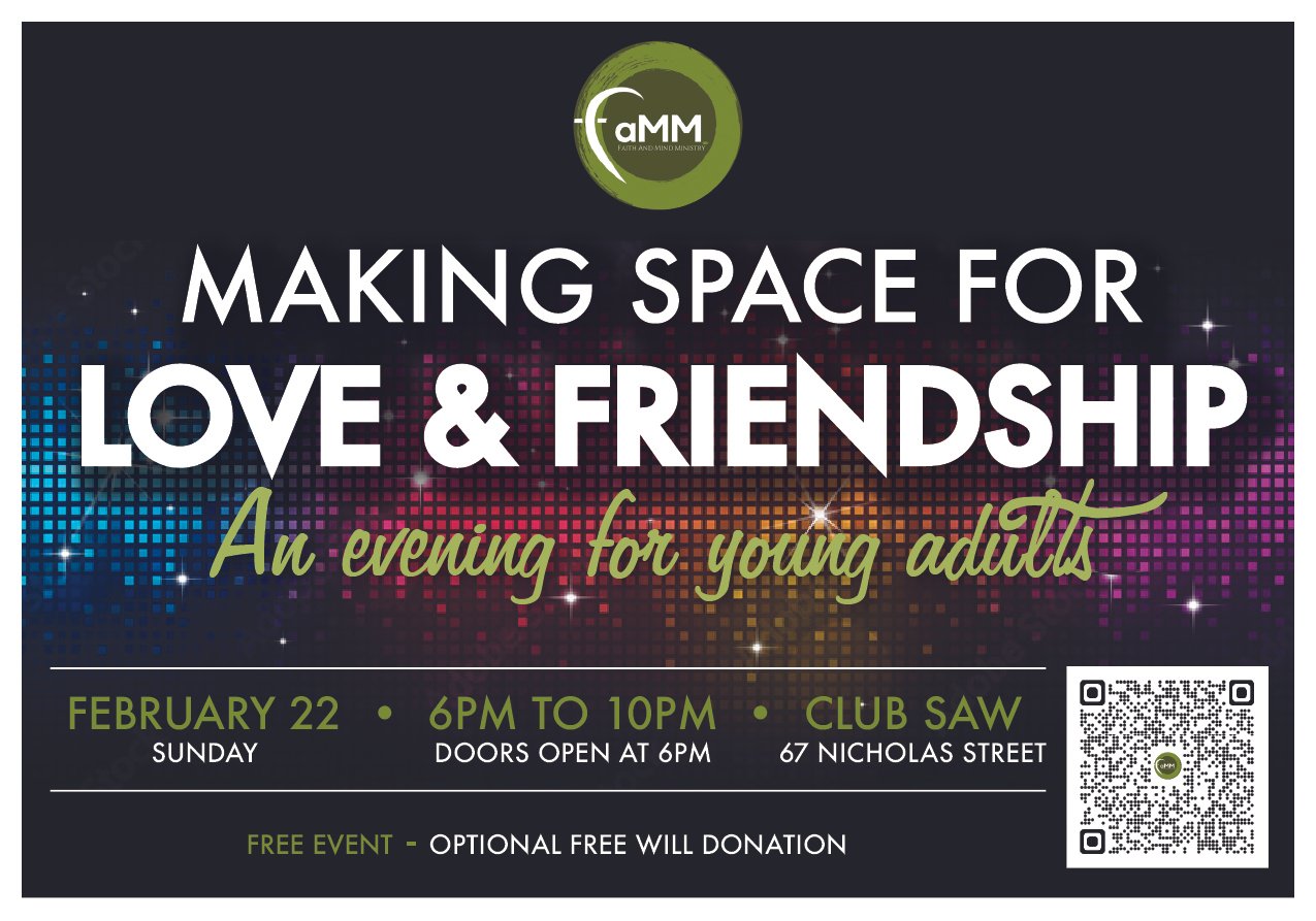 Making space for love and friendship - An evening for young adults