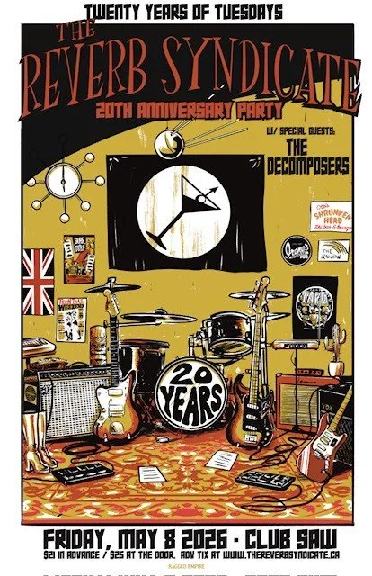 The Reverb Syndicate presents “Twenty Years of Tuesdays” 20th Anniversary Party
