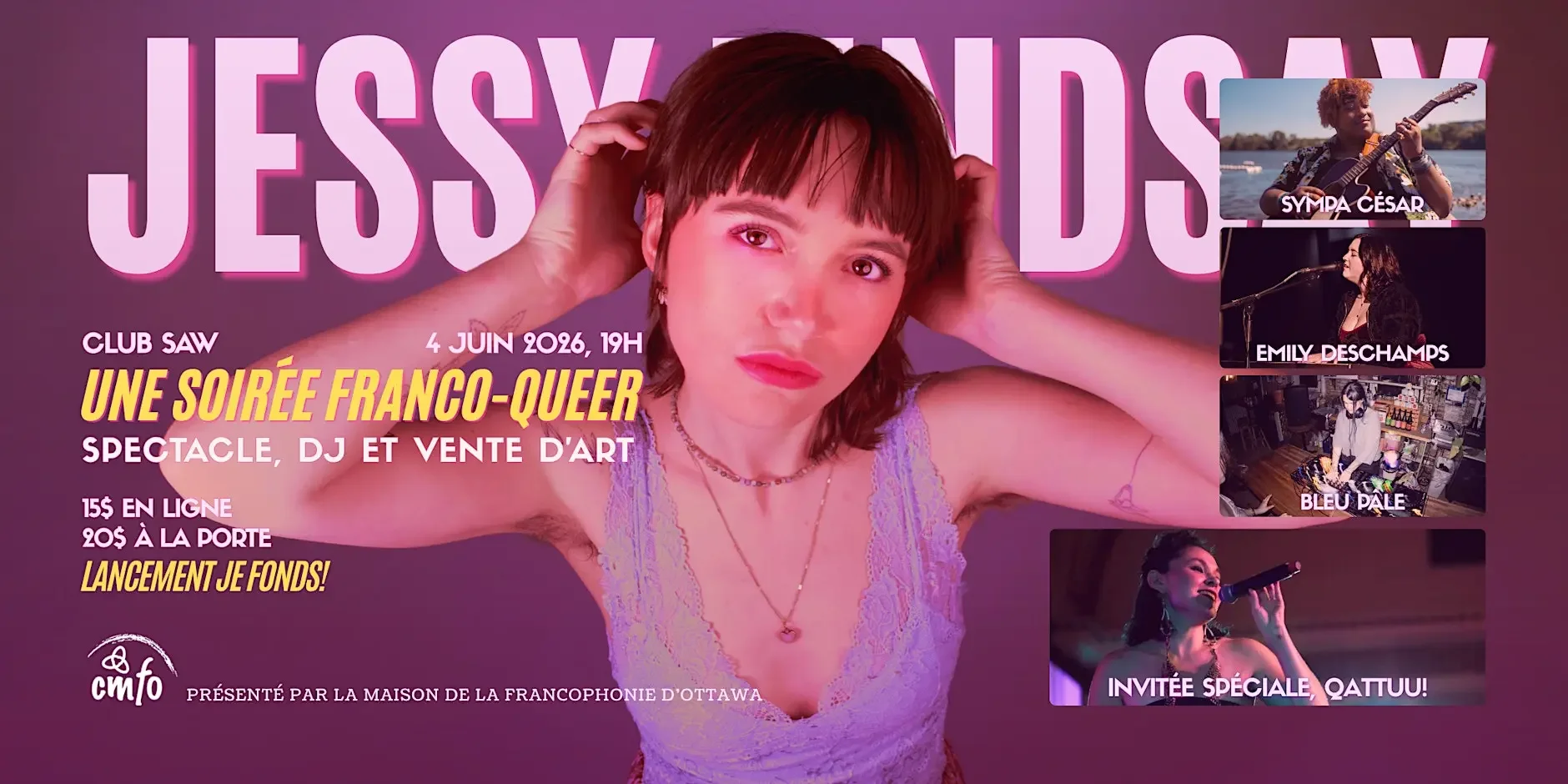 Je fonds de Jessy Lindsay : Une soirée d'art franco-queer