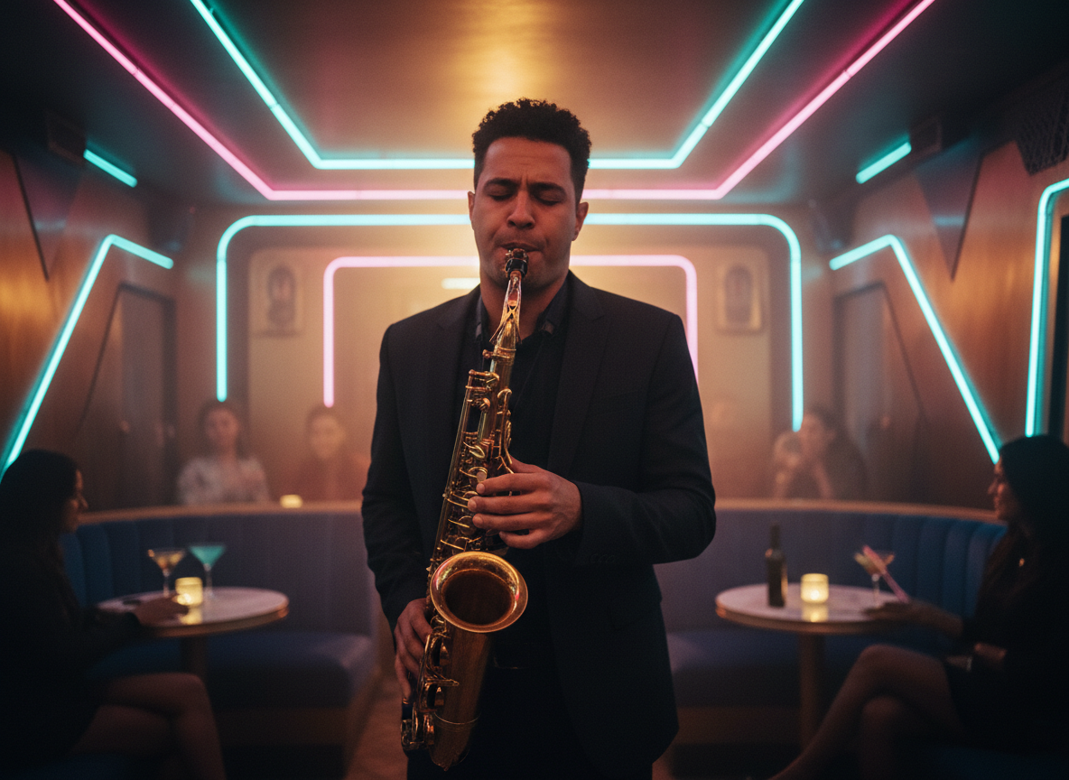Firefly_Gemini Flash_Ultra-realistic portrait of a jazz saxophonist performing in a futuristic speakeasy b 207867.png