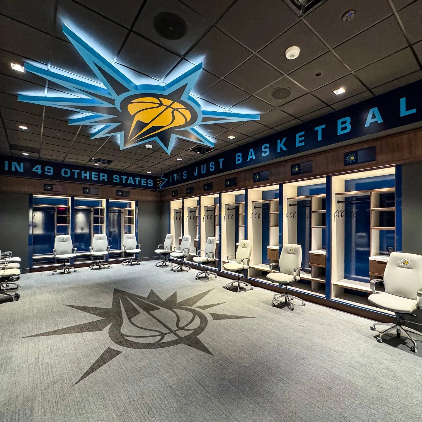 Excited to share our experiential branding work at @aimnoblesville ! From the @noblesvilleboom locker room to the green room and exterior signage, we designed each space to enhance the visitor experience and bring the facility to life.

#Designforthe