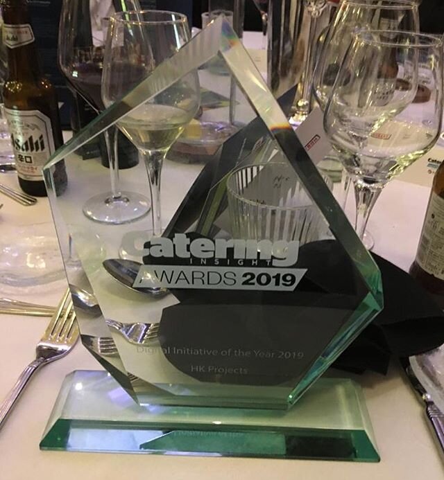We&rsquo;re delighted to win the Digital Initiative of the Year award at tonight&rsquo;s Catering Insight awards 🙌🏼🏆 #teamhk #innovation #catering #design