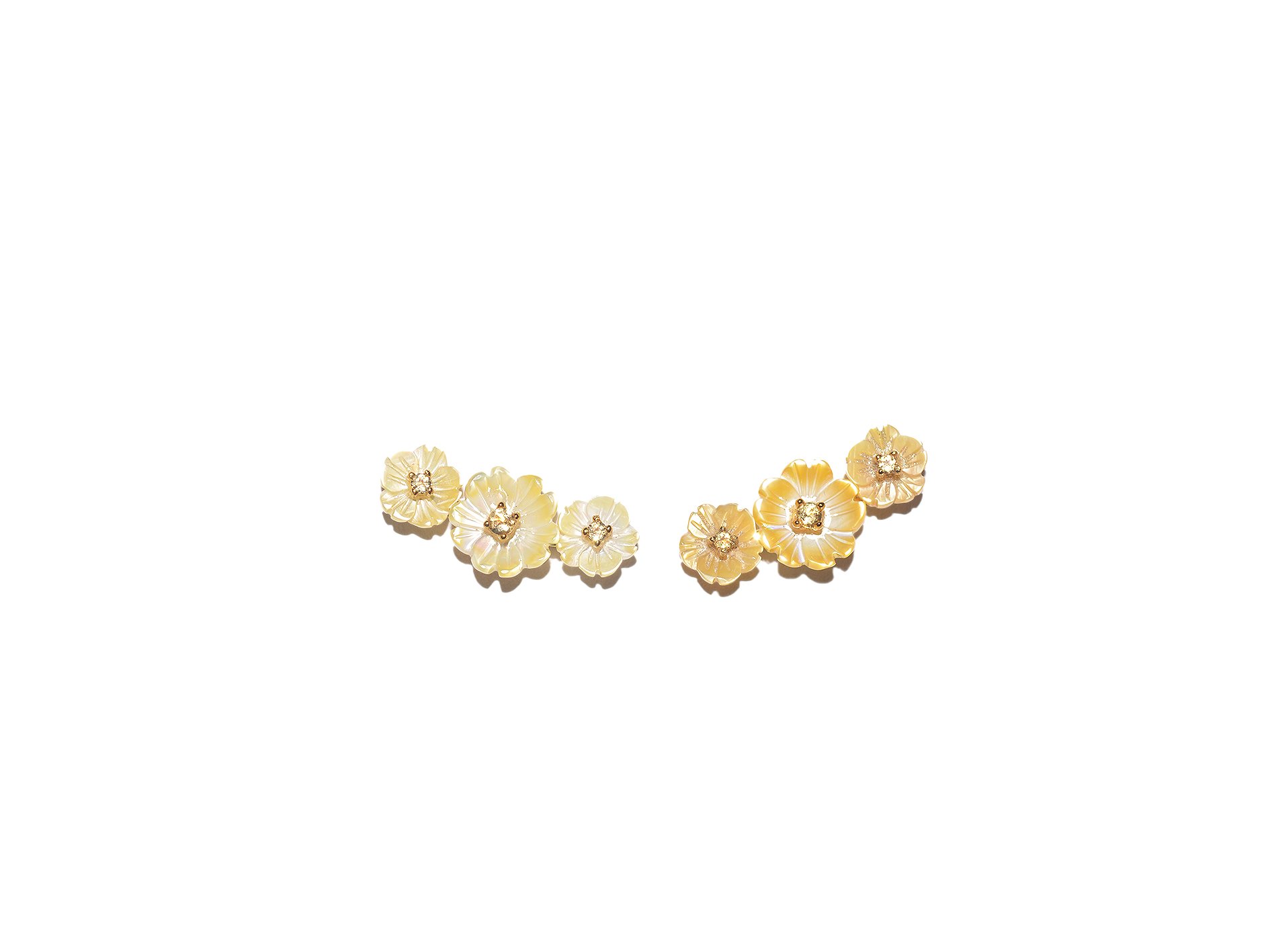 Bloom Saffron Triple Studs