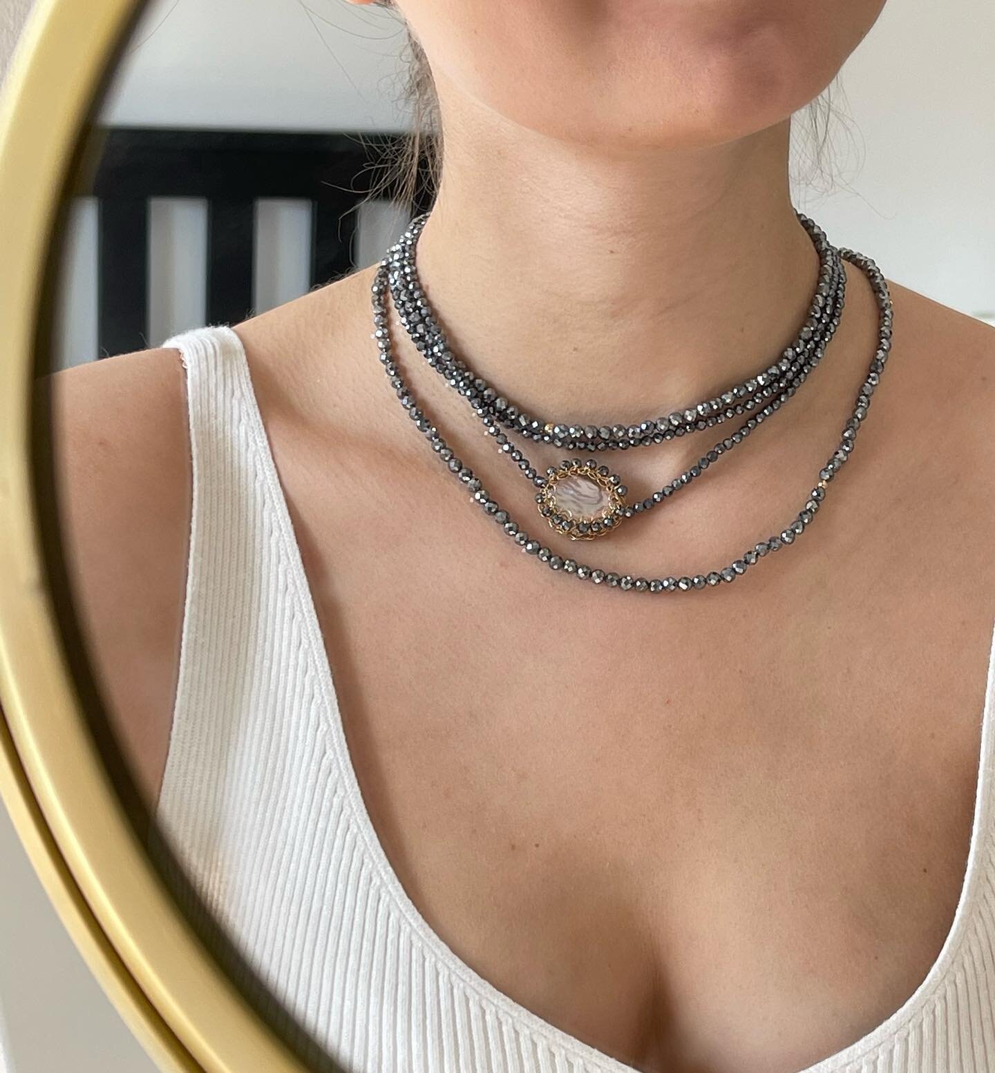 Radiate understated elegance with our Stardust Polka Multi-layered Necklace 🤍