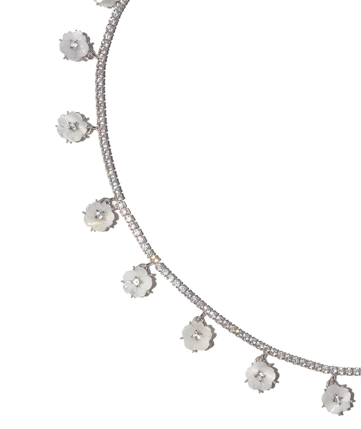 Bloom Snowy Tennis Chain Necklace
