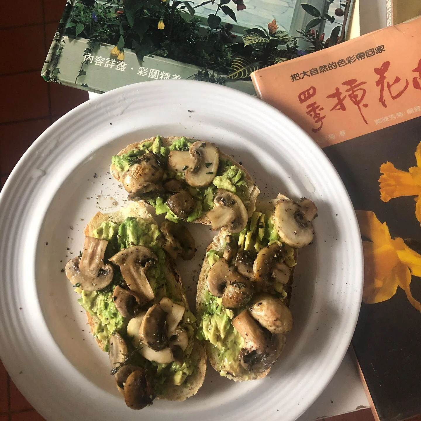 mush room avo cado toes