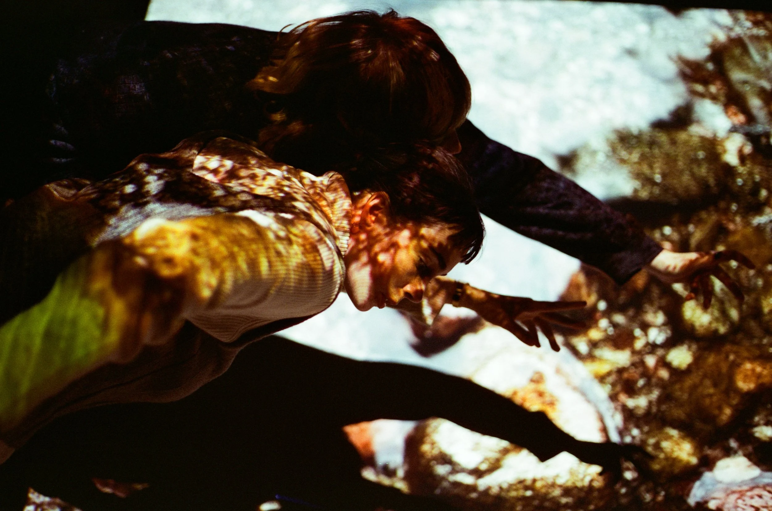 Vik and Skye in motion, Niagara Artists Centre, 2024. Photo by Zach Bury.