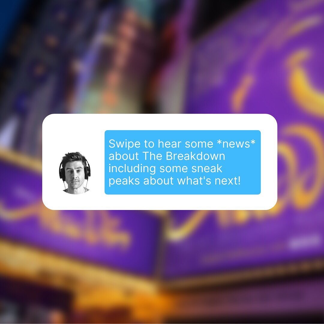 SWIPE ➡️ to check out some recent interviews about The Breakdown including how we started and where we are going! 

⚡️ One of our NEW favorite podcasts is SOMEONE&rsquo;S THUNDER hosted by previous Breakdown podcast guest and New York Casting Directo