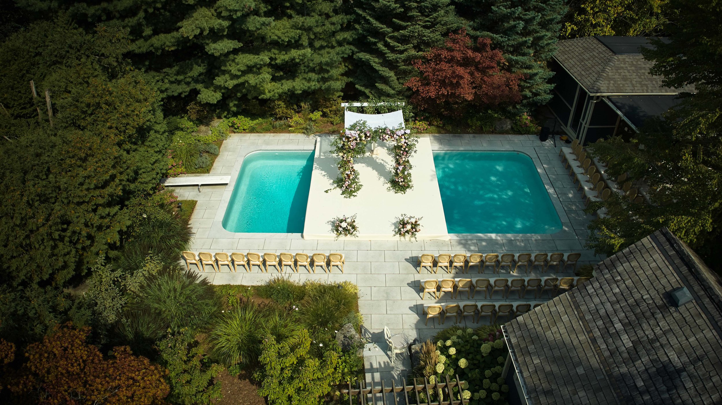 An Upscale Backyard Wedding and Michelin-Star Dinner in Oakville, Ontario