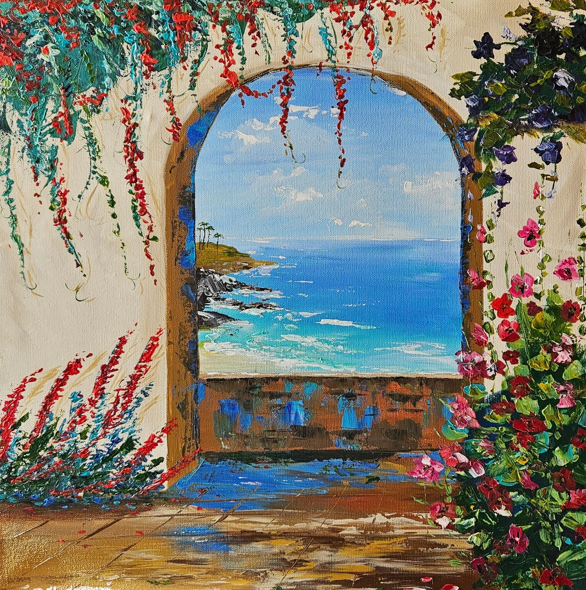 Obraz "Výhľad na more"- rozmer 60x60 cm
