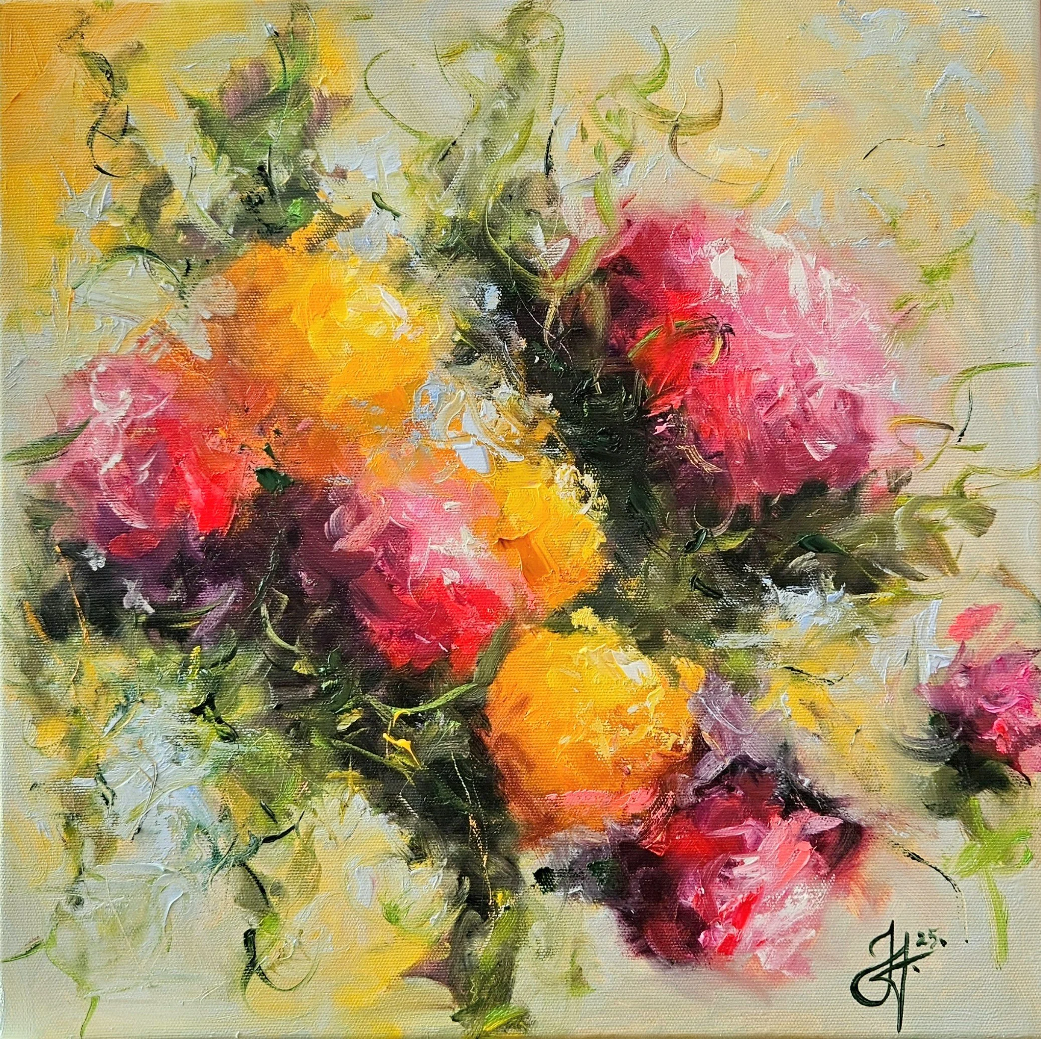 Obraz "Kvety"- rozmer 40x40 cm