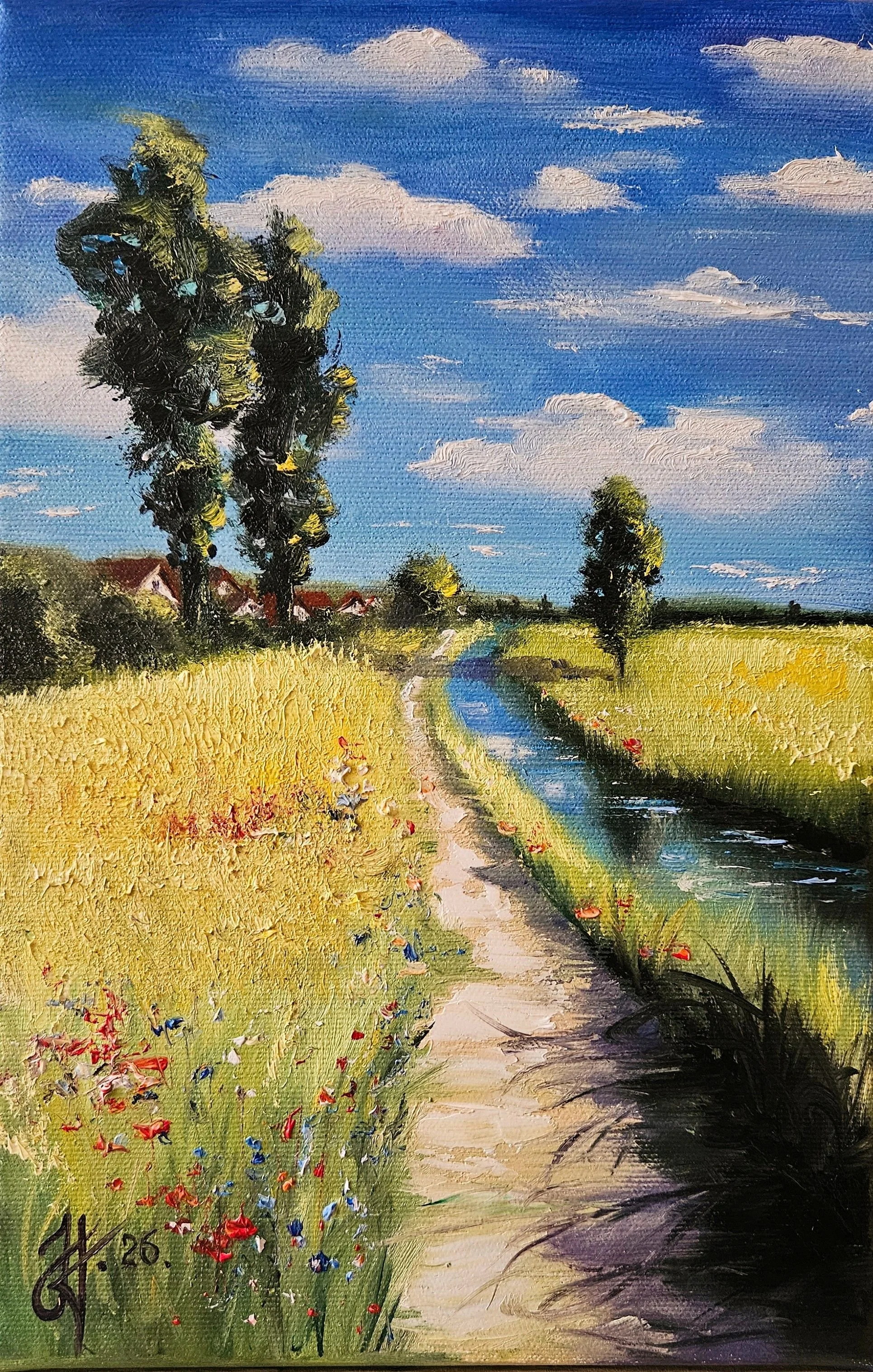 Obraz "Topole"- rozmer 20x30 cm