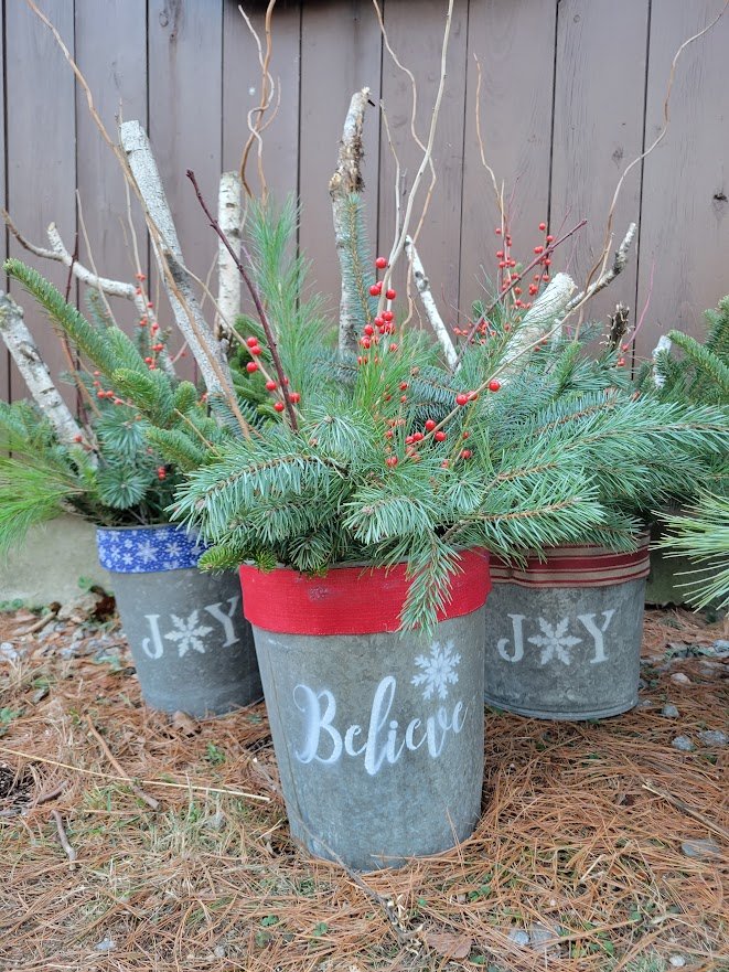 Evergreen Wreaths (two sizes) or Door Swag