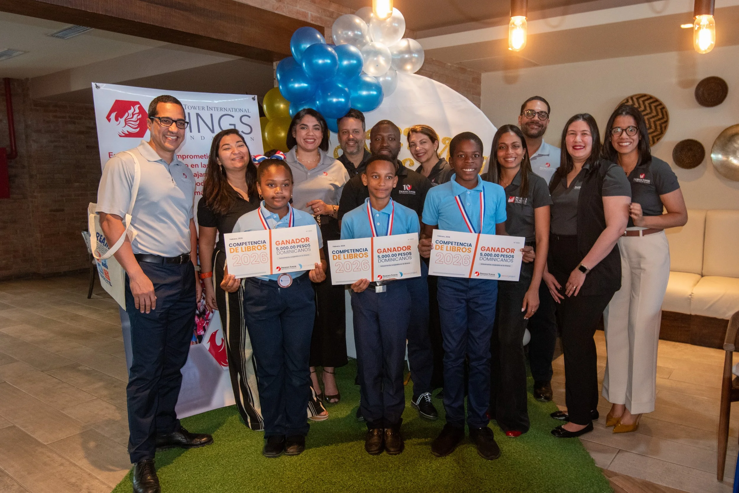 DREAM Project celebra Competencia de Libros 2026 gracias al respaldo de Phoenix Tower International
