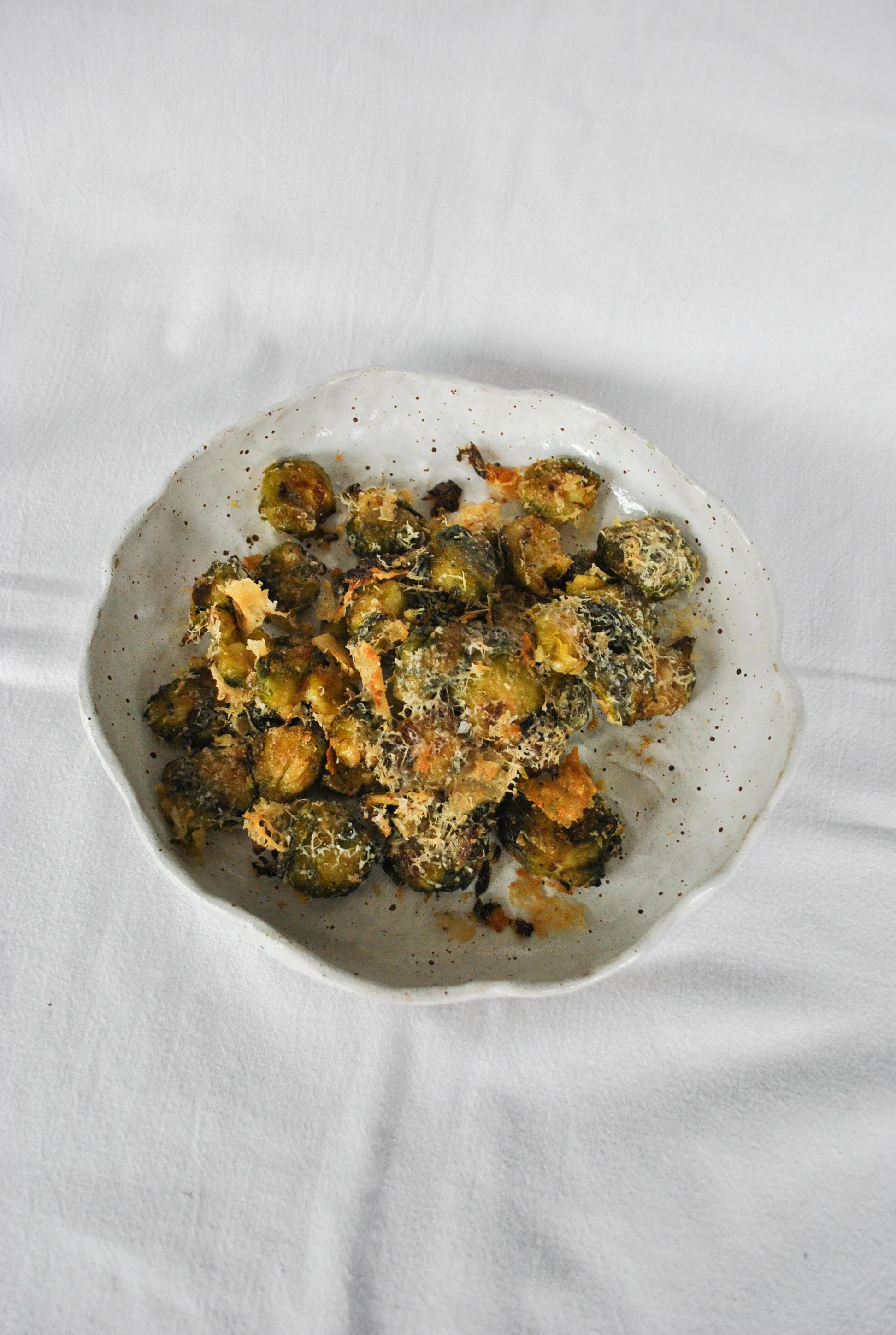 Crispy Parmesan Sprouts