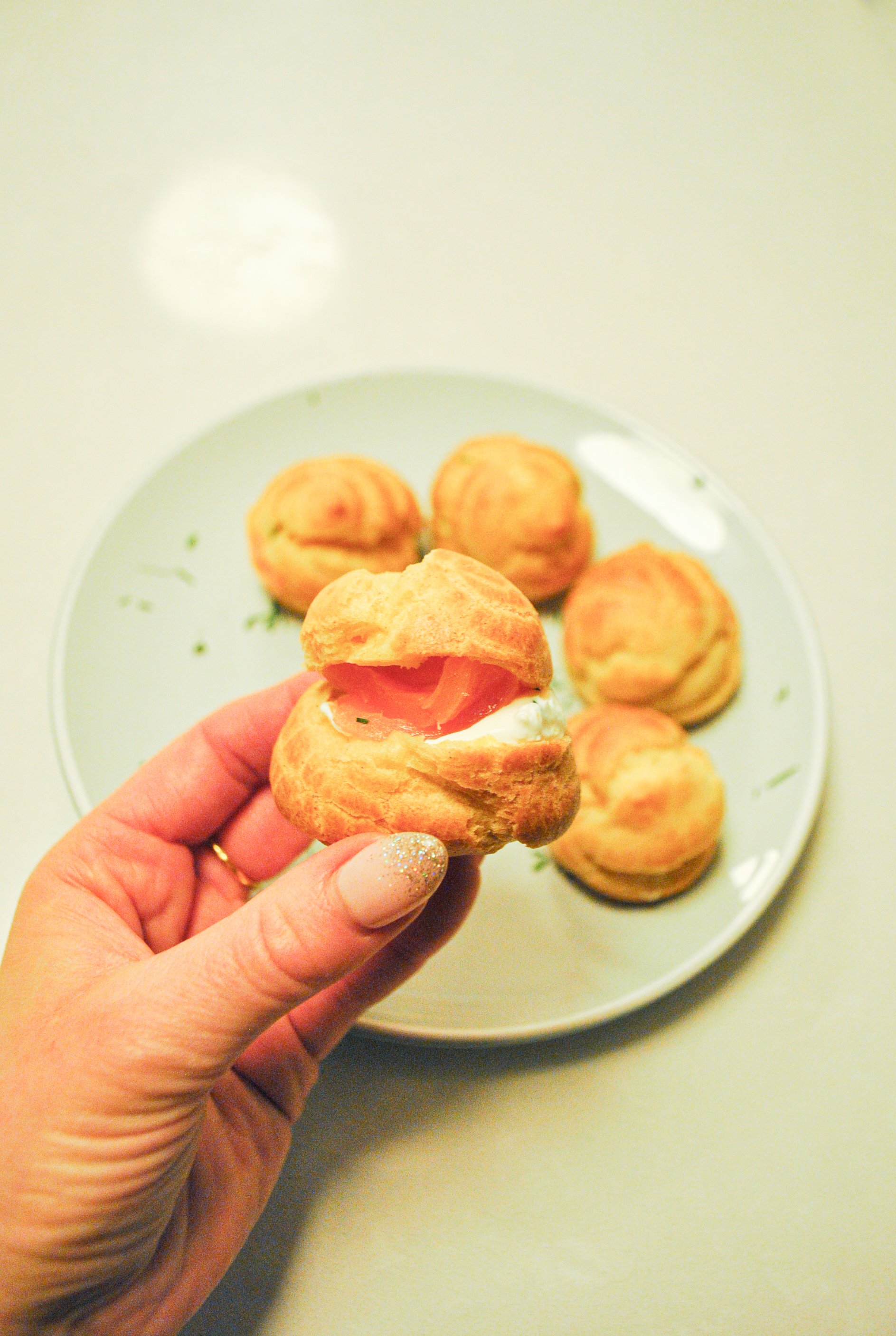 Smoked Salmon Choux Buns