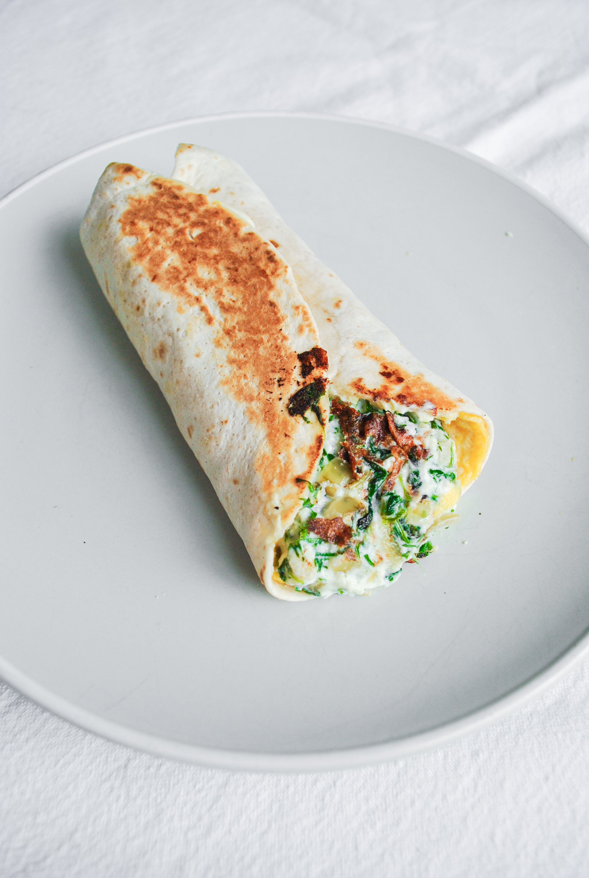 Spanakopita Egg Wrap