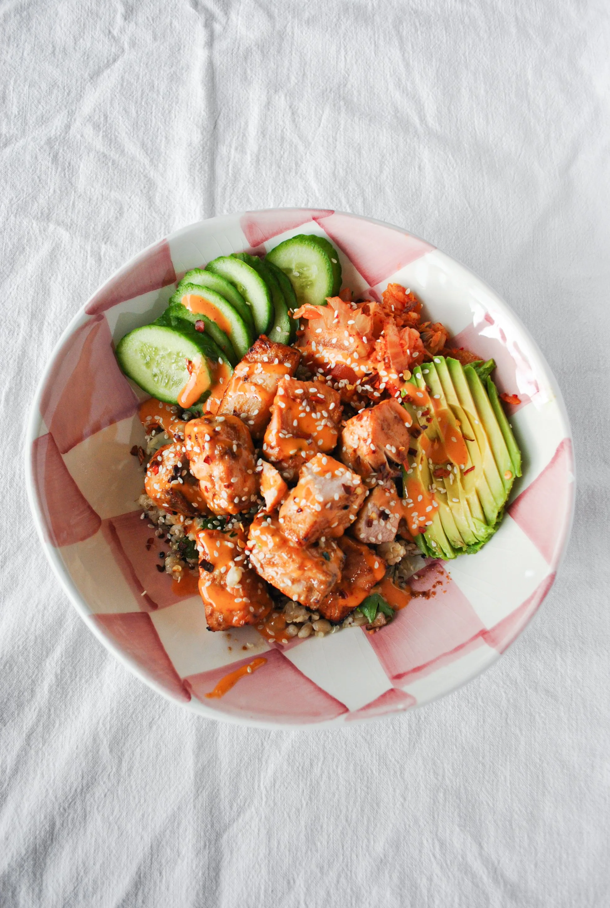 Sticky Miso Salmon Grain Bowl