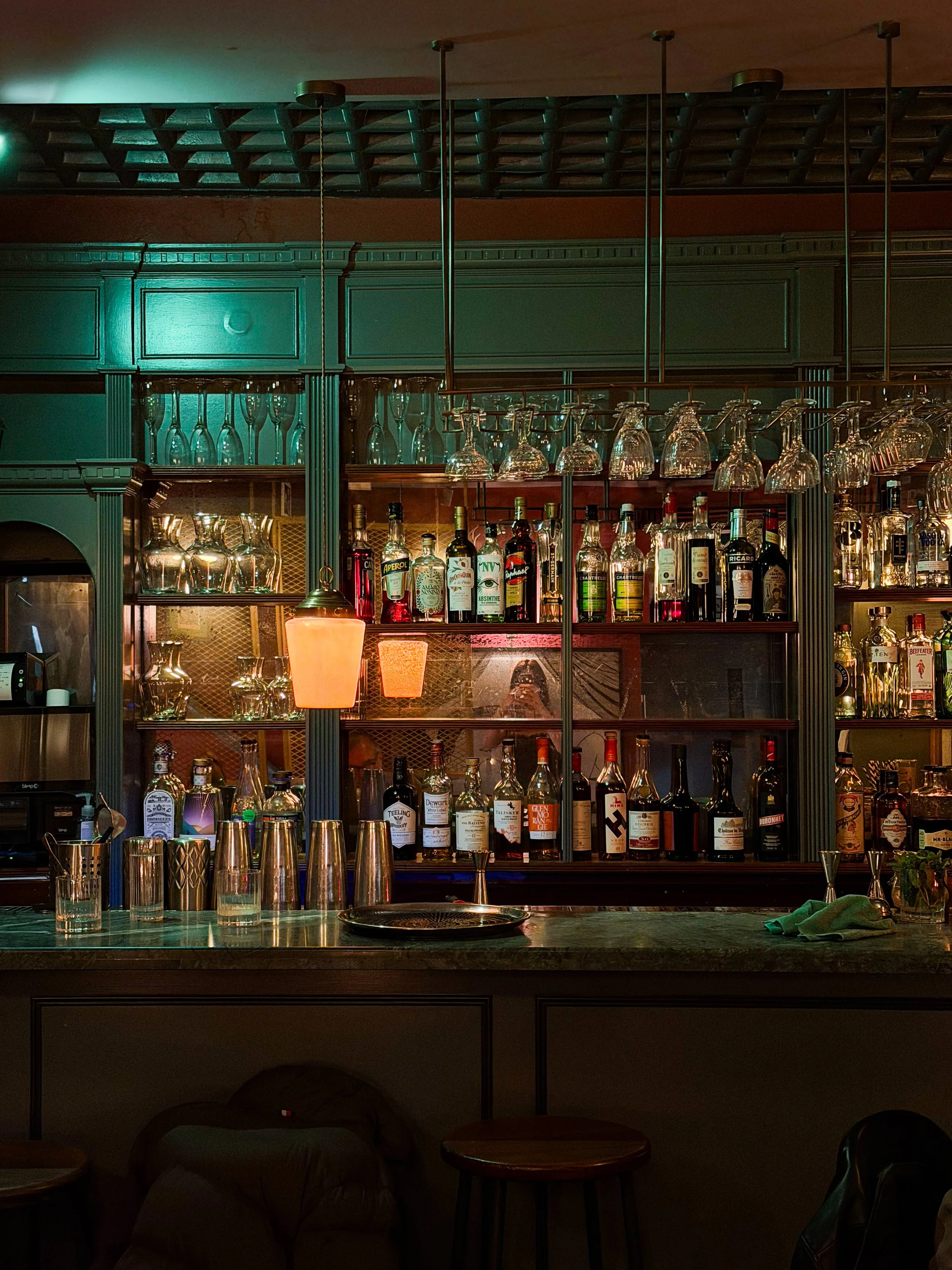 Downstairs cocktail bar at Cora Pearl Covent Garden