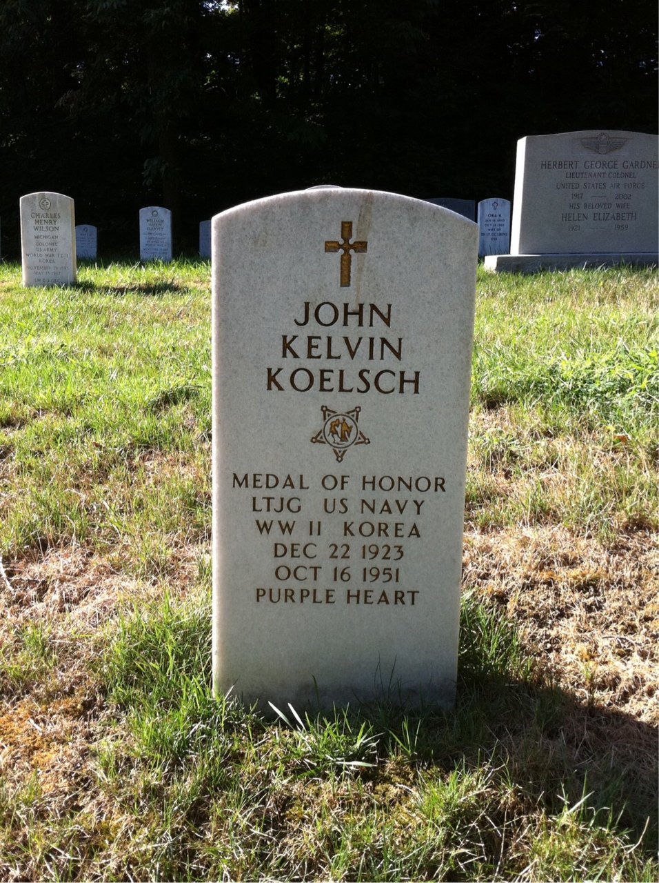 John Koelsch Grave in Arlington Cemetery 
