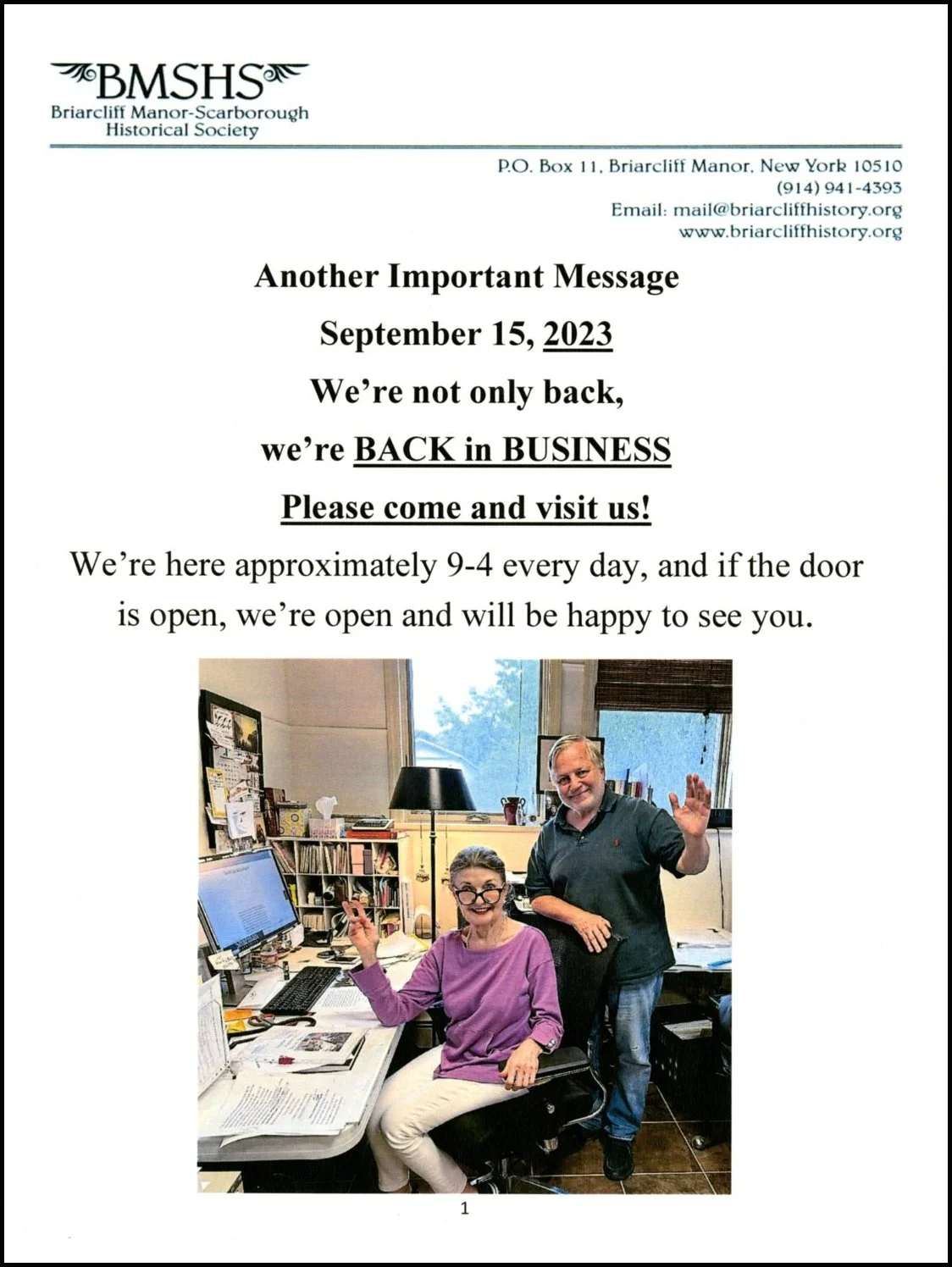 Briarcliff ManorScarborough Historical Society preserve and protect