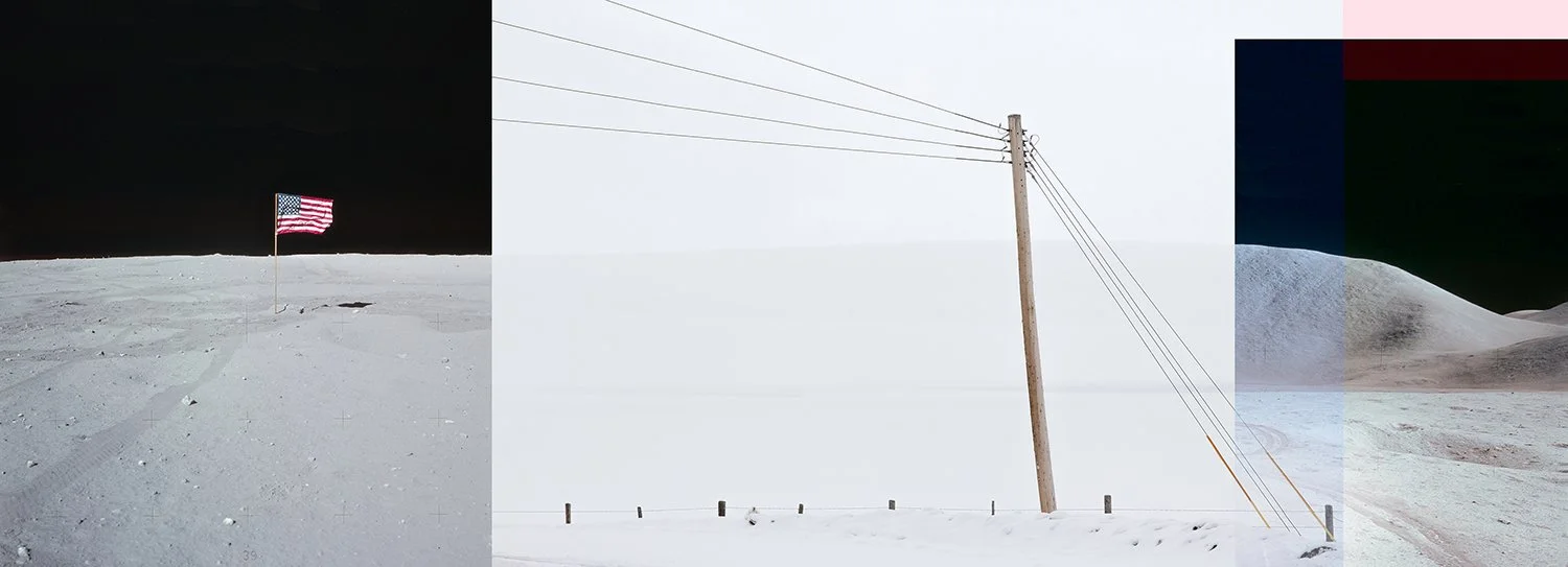 Flag with Power Pole and Mt Hadley.jpg