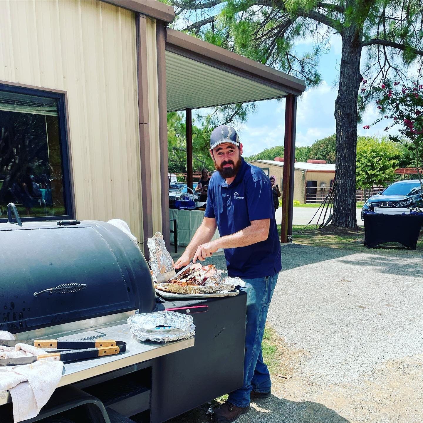We had the most incredible Saturday with all of our barn friends and family. We all got together to celebrate the end of summer and say Good Bye to Ms Debbie. 
We want to say a huge thank you to Brandon Green for putting together such a huge feast an