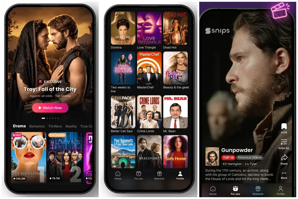 Variety: Snips Partners With Banijay Rights and BIG Media to Turn Library Titles Into Short-Form, Vertical Episodes (EXCLUSIVE)