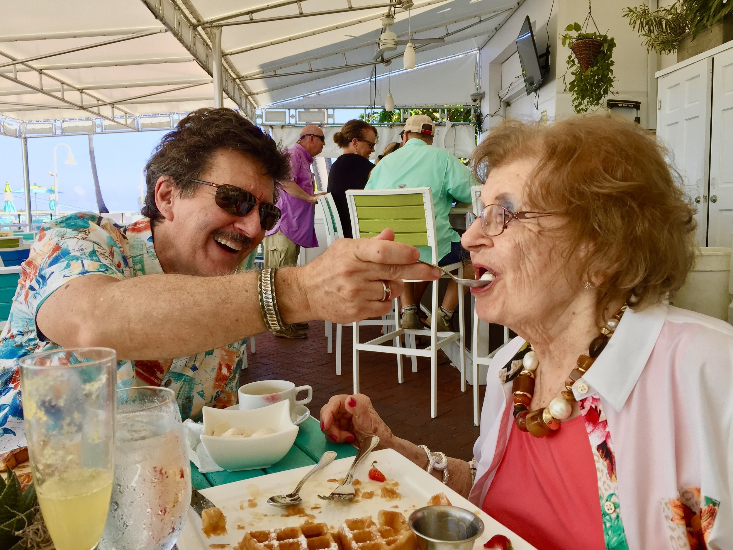 Dr. Pfister with his Mom in Key West (2018)