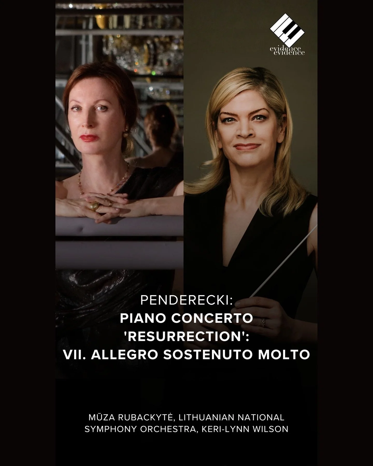 &ldquo;Penderecki - Resurrection Piano Concerto &bull; Ciaccona&rdquo; - out October 31st 

Recorded live from our concert at @lithuaniannationalphilharmonic in September 2021 with Lithuania&rsquo;s legendary pianist Muza Rubackyt&eacute;
and the Lit