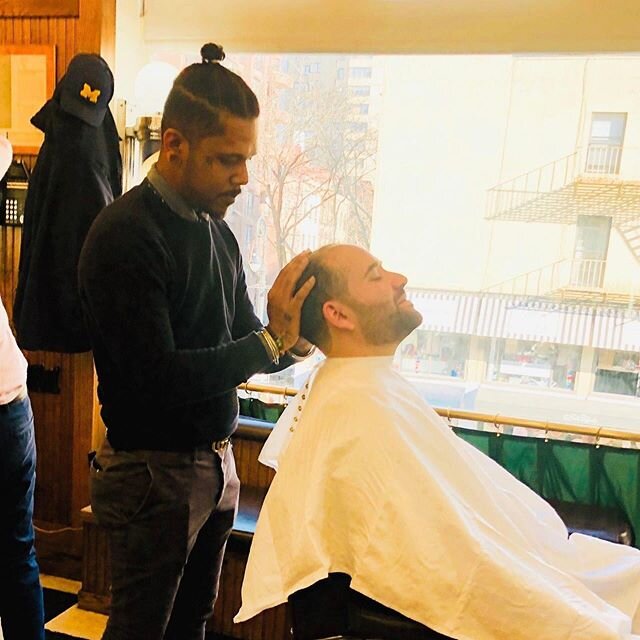 That's what we wanted to see, the enjoyment and relaxation after a busy day! Paul Mol&eacute; barber shop isn't just a barber shop, this has been a place for gentleman to relax, chat about and being themselves without being judged with their trusted 