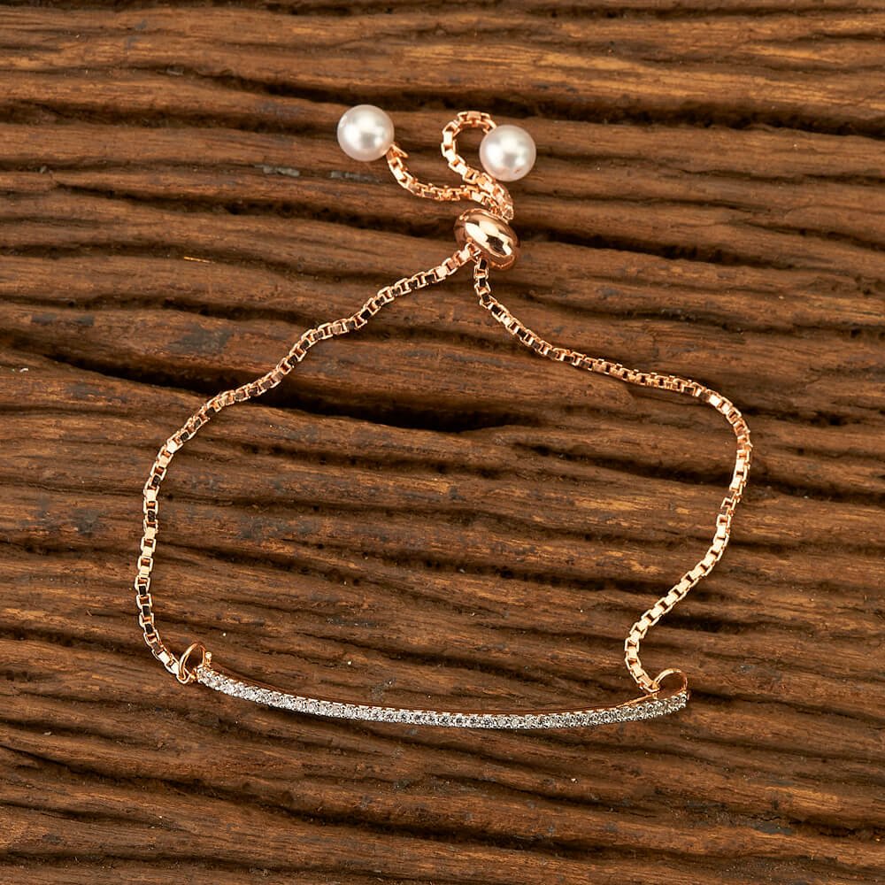 Freshwater Pearl Rose Gold Chain Bracelet