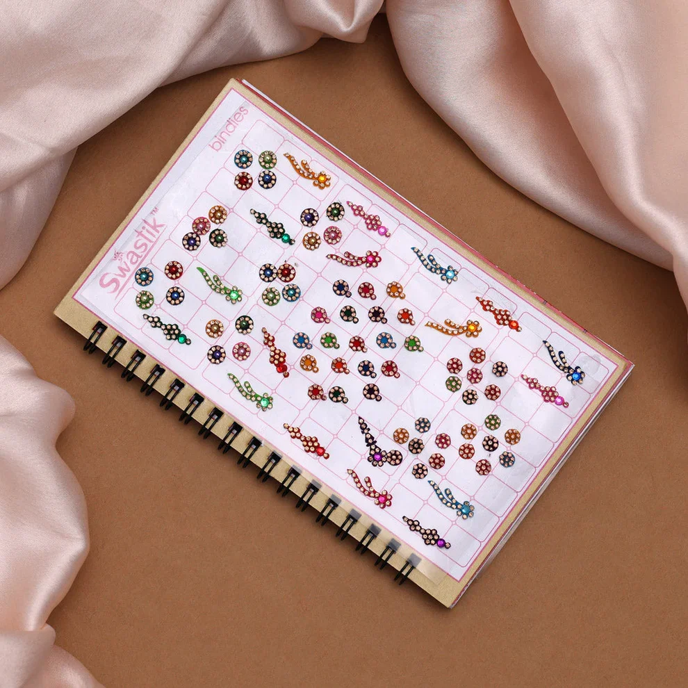 Multicoloured & Assorted Shapes Bindi Book - 250 pieces