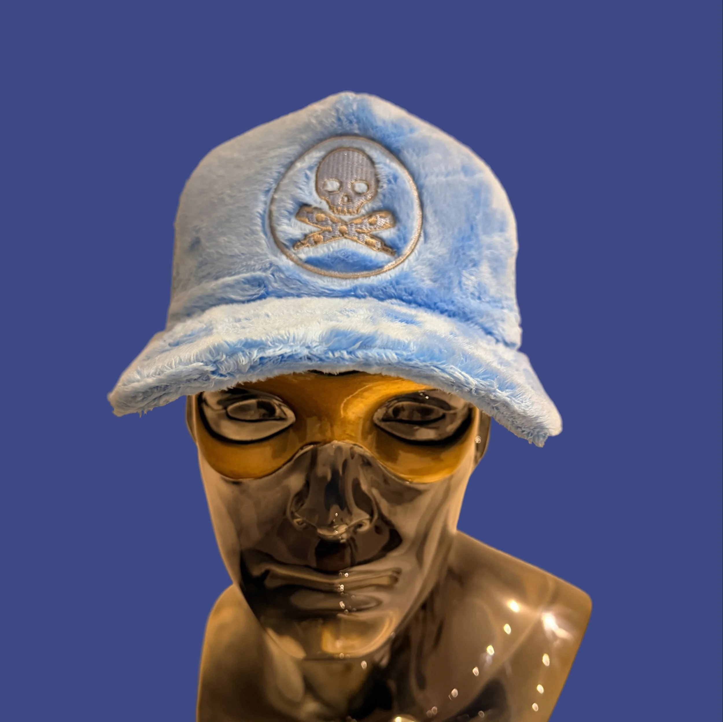 POLKA DOT MIC - BABY BLUE BASEBALL CAP