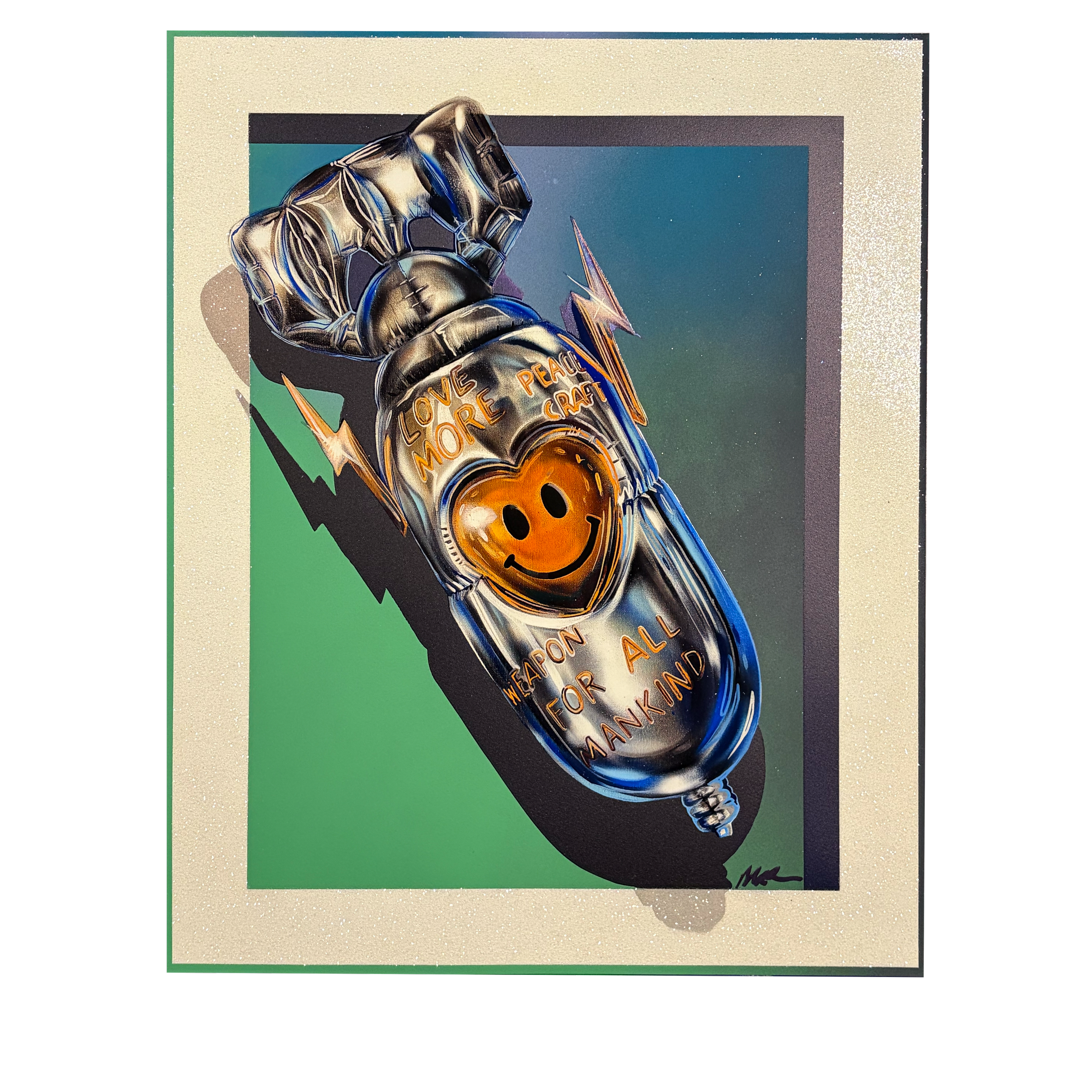 LOVE BALLOON - ORANGE/GREEN