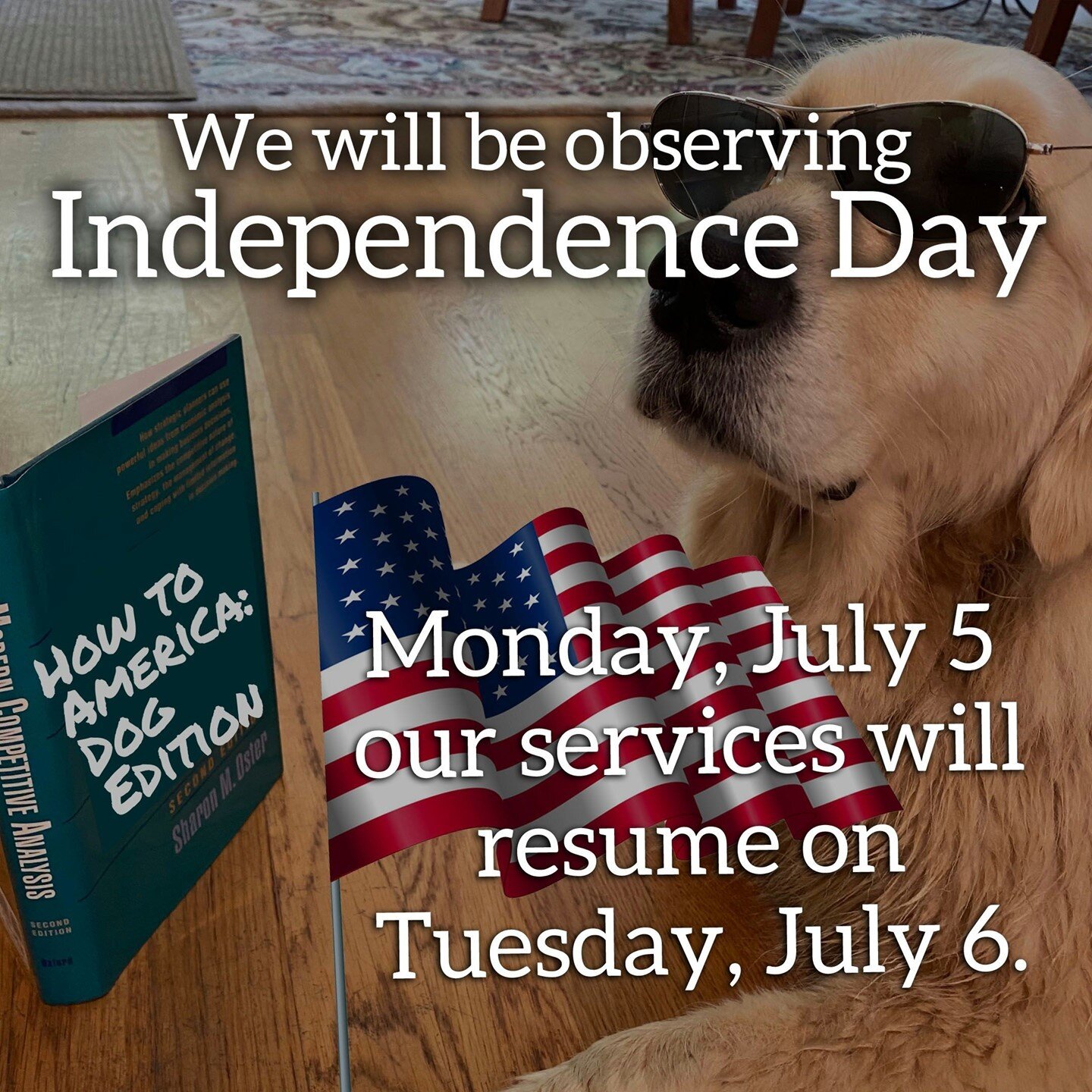 Just a friendly reminder that Highland Hounds will be observing Independence Day on Monday, July 5. Our normal services will resume on Tuesday, July 6. Check Petpocketbook for updates scheduling or reach out to us at info@highlandhounds.net 🗽🇺🇸