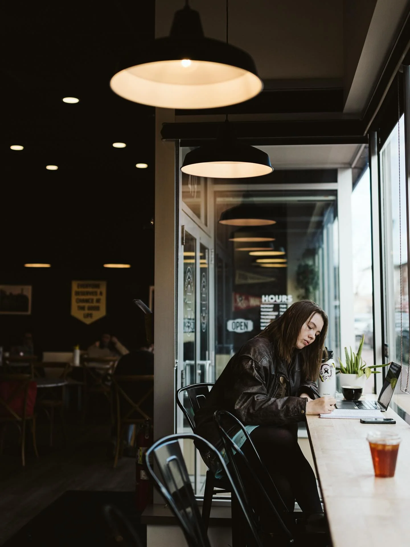 Escaping the rain to work from our shop is always a good idea. 🌧️☕️