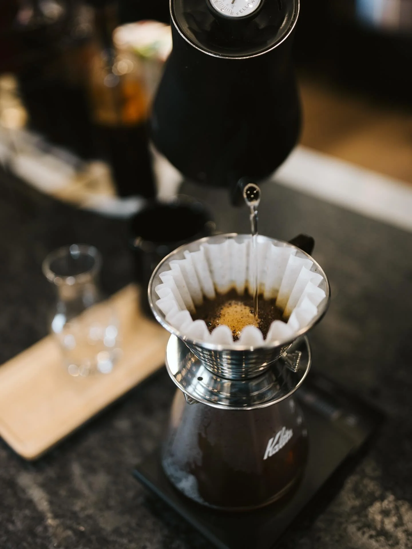 Quality coffee should invite us to slow down. Winter is a great time to pause and linger. 

Our pour over menu always has single origin coffees that provide a unique taste of the world, and offer you a moment to savor the complexity and craftsmanship