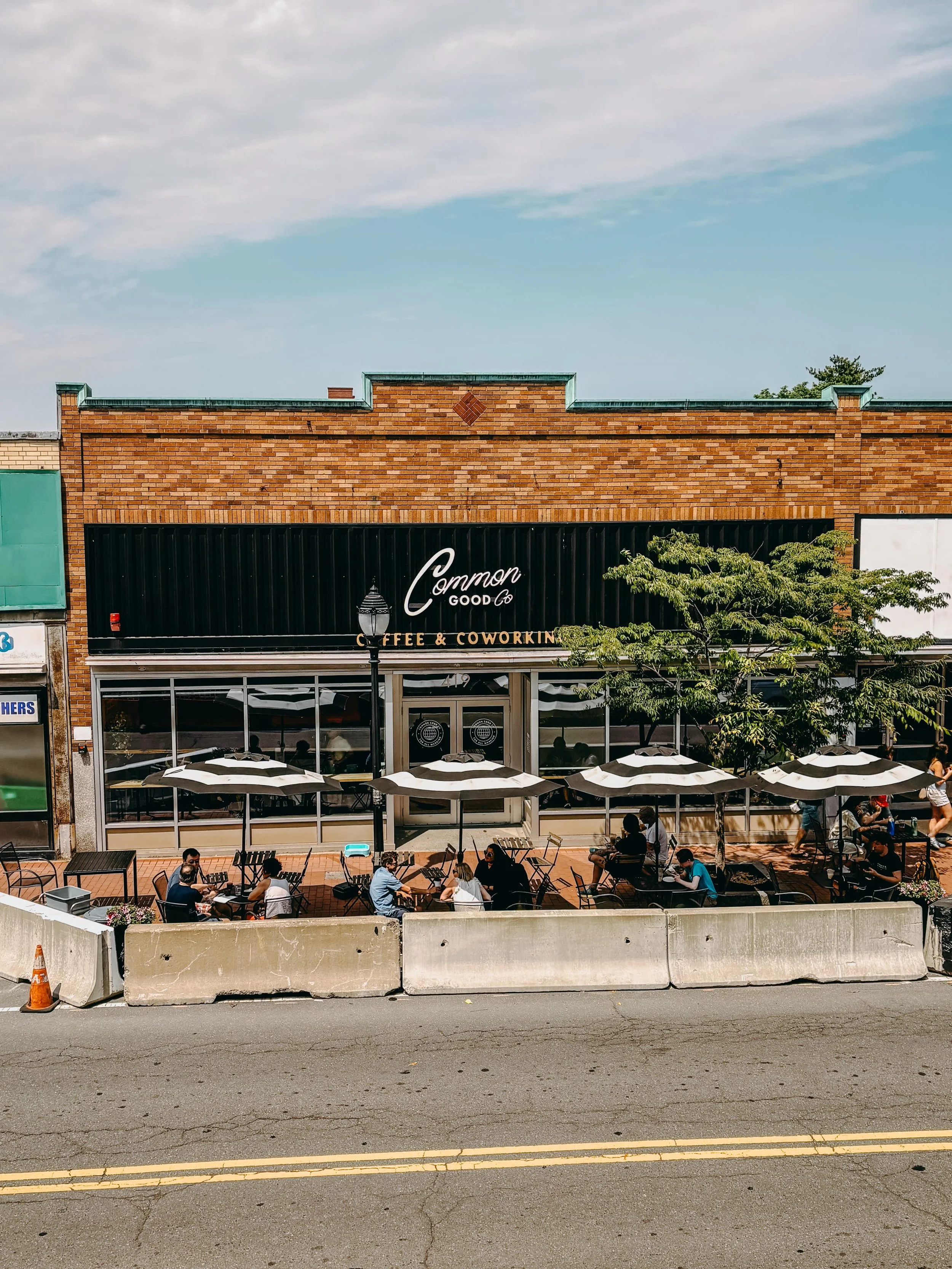 We love this view! 🫶🏽

It&rsquo;s starting to feel like summer. The patio is filling up. New connections and friendships are forming in the neighborhood over coffee. Moody Street is feeling alive with walkers and bikers.

We&rsquo;re going to soak 