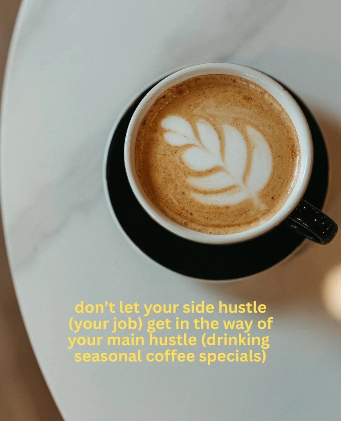 Have you soon seen our fall specials menu? The hustle is real.