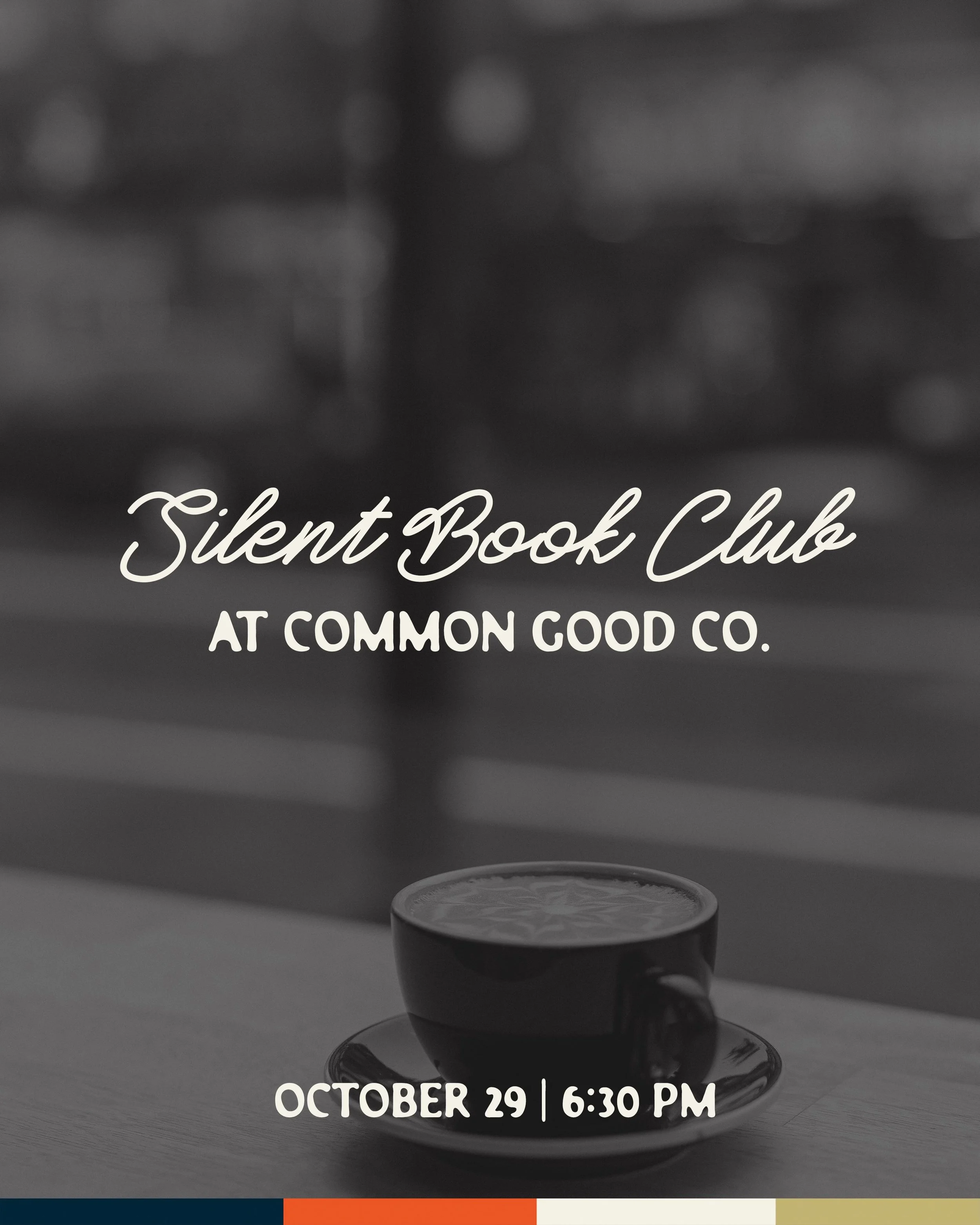 We have a big week ahead! 

Thursday night is our latest Silent Book Club! Bring your favorite fall reads in our cozy shop&hellip;as we&rsquo;re joined by the Waltham Public Library Bookmobile out front!

The WAW event on Friday night is SOLD OUT! Jo