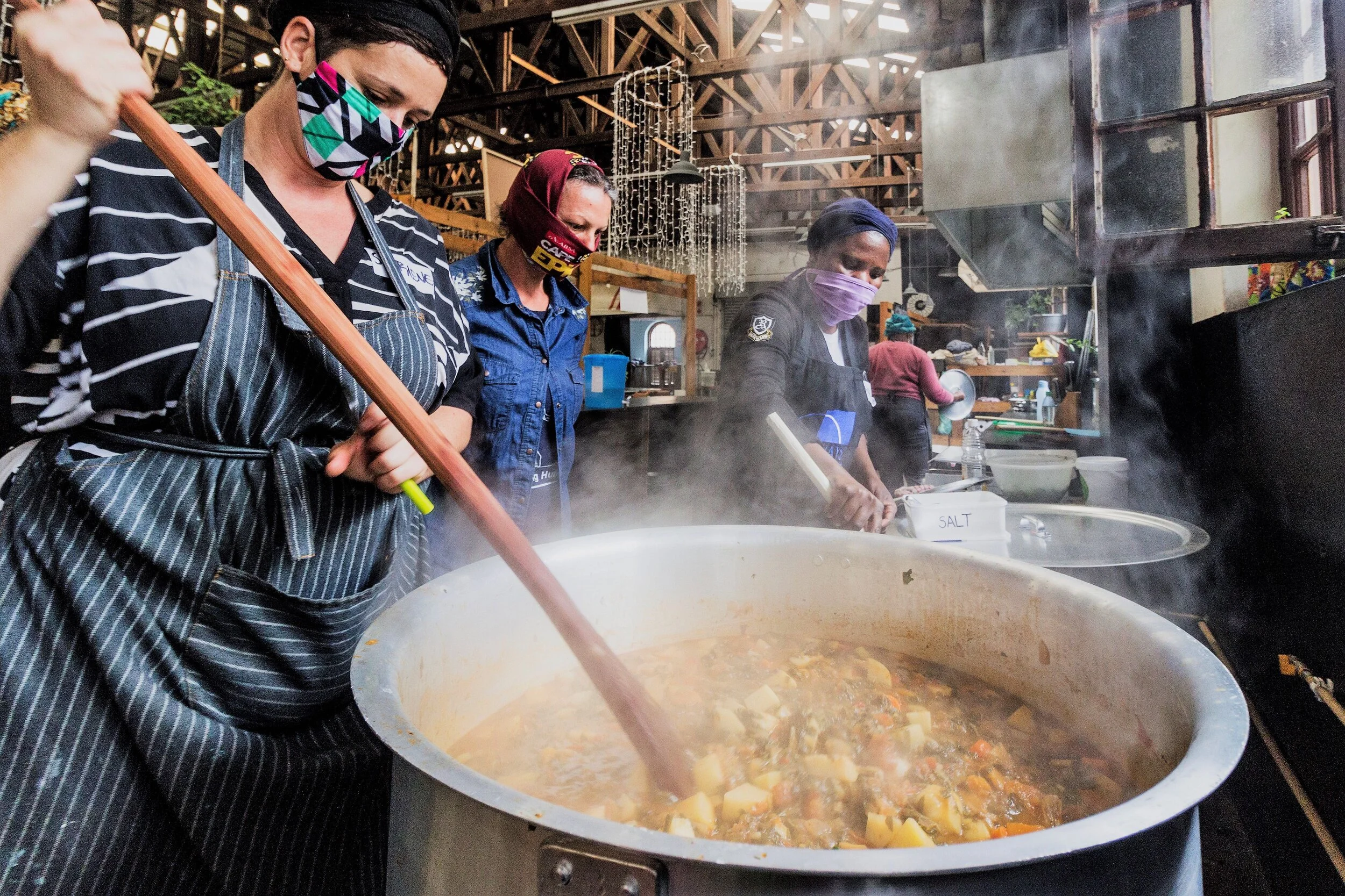 Muizenberg-CAN supports community kitchens.
