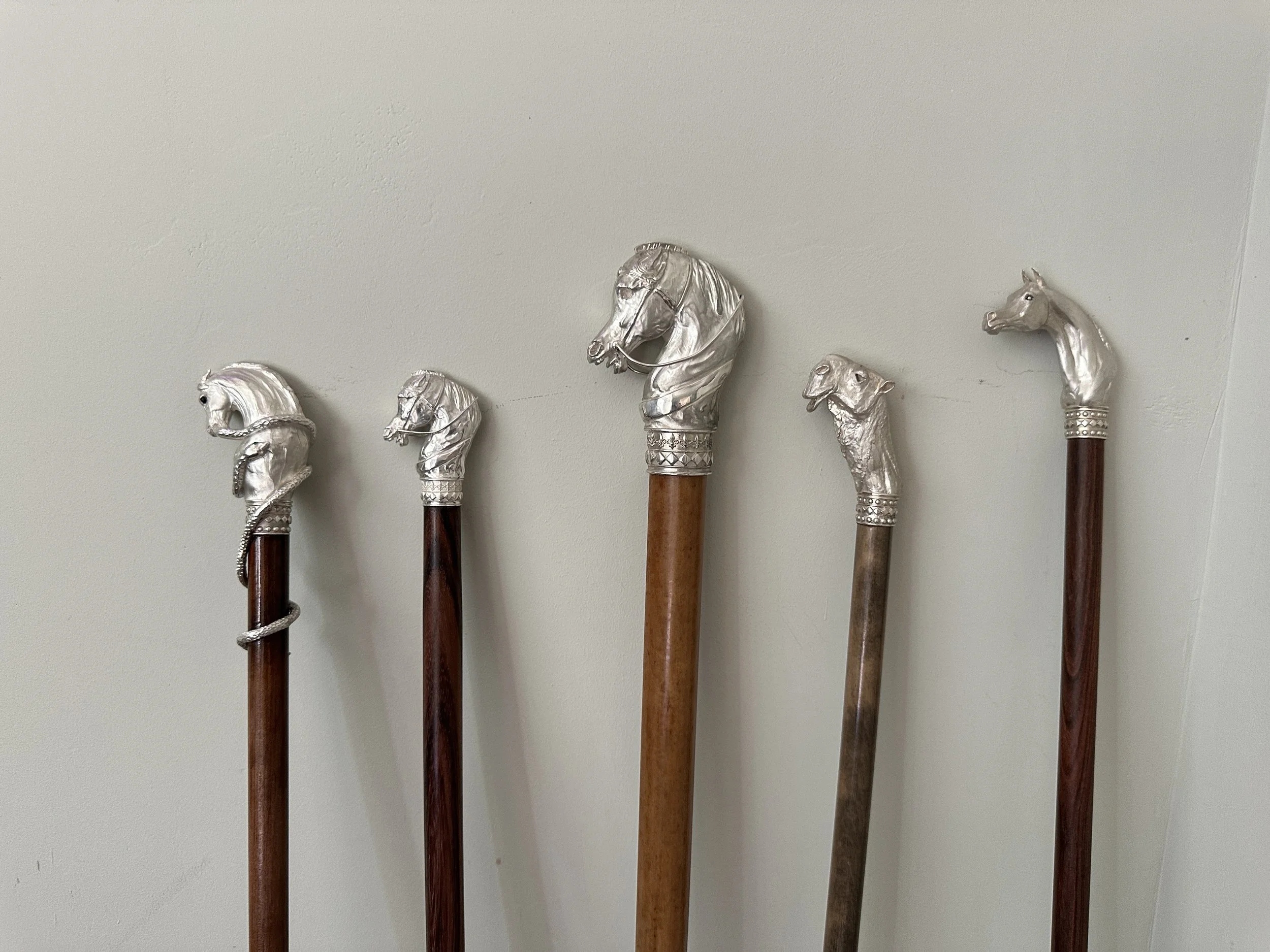 Sterling silver walking canes