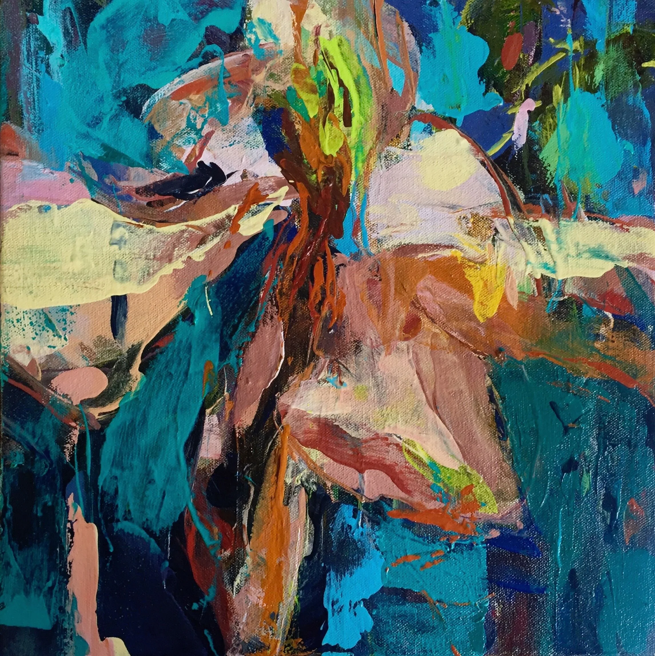 MAGNOLIA II   
 Medium: Oil on Canvas 
Size: 12 in x 12 in (5 cm x 5 cm)