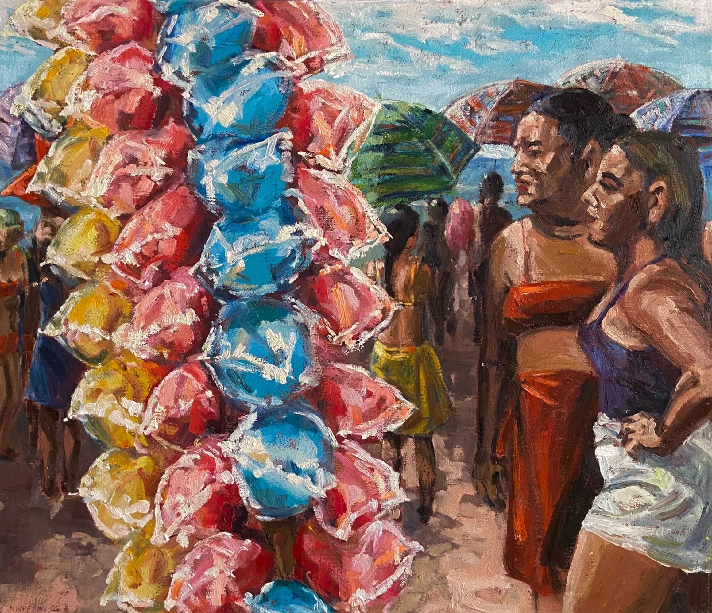 COTTON CANDY    
 Medium: Oil on Linen  
Size: 24 in x 28 in (60 cm x 70 cm)