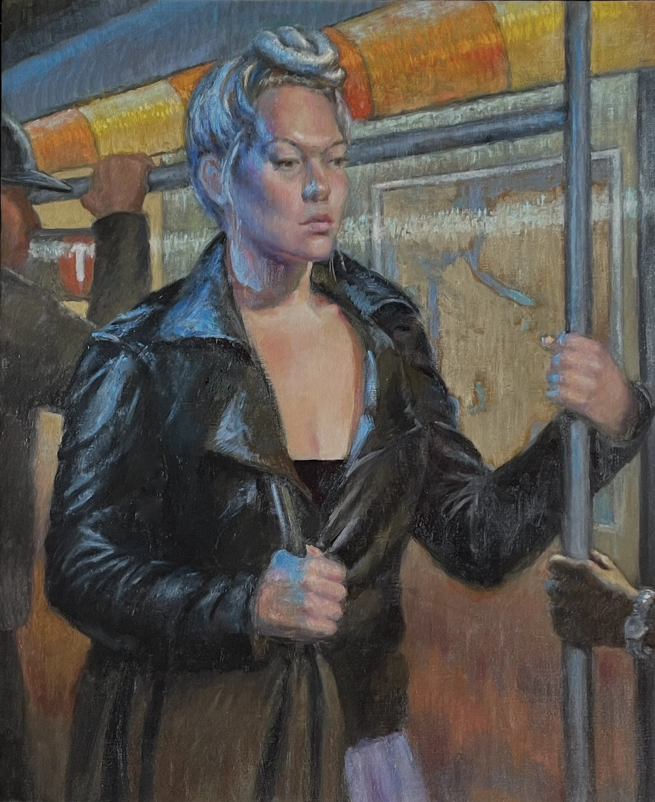 LESLIE ON THE ONE   
 Medium: Oil on Linen  
Size: 24 in x 20 in (60 cm x 50 cm)