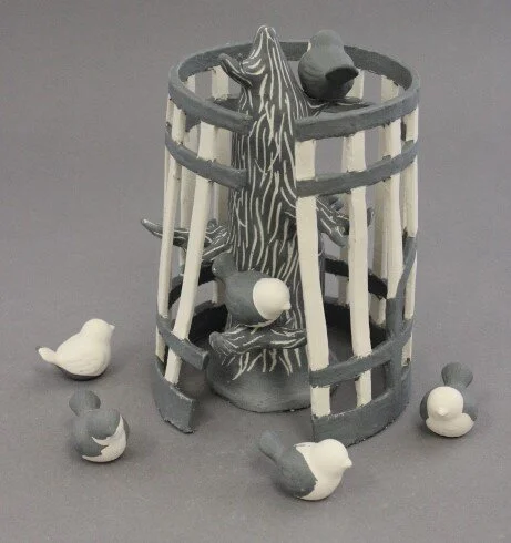 Freely Contained Porcelain 8.5”H x 7”D Fall 2017